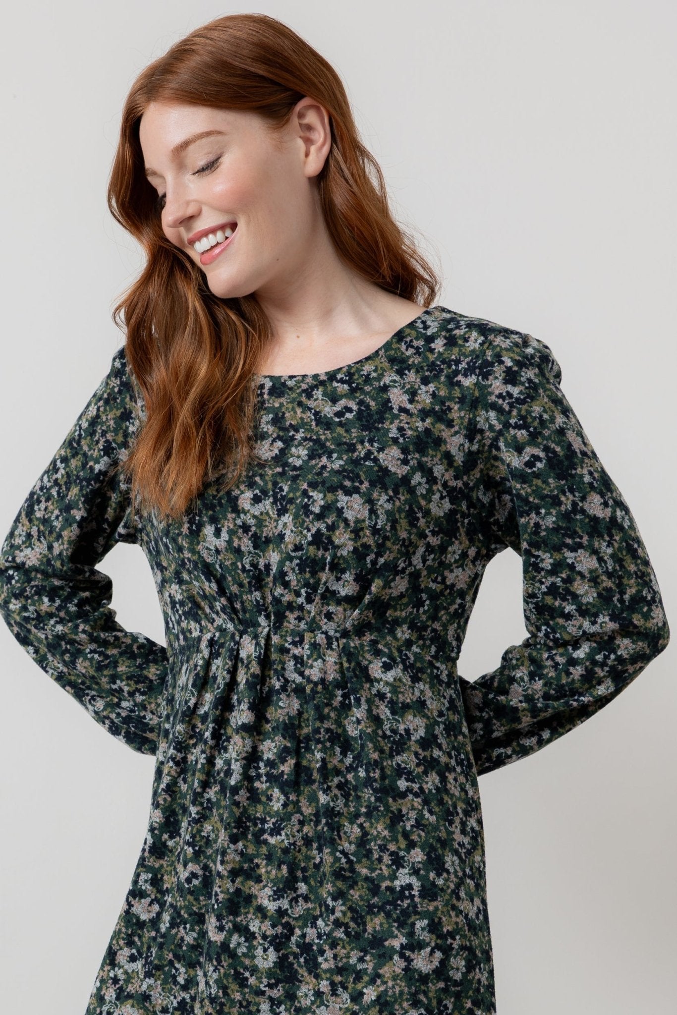 Lily & Me LM25558 Celia Dress Comos Green - Dotique - Lily & me