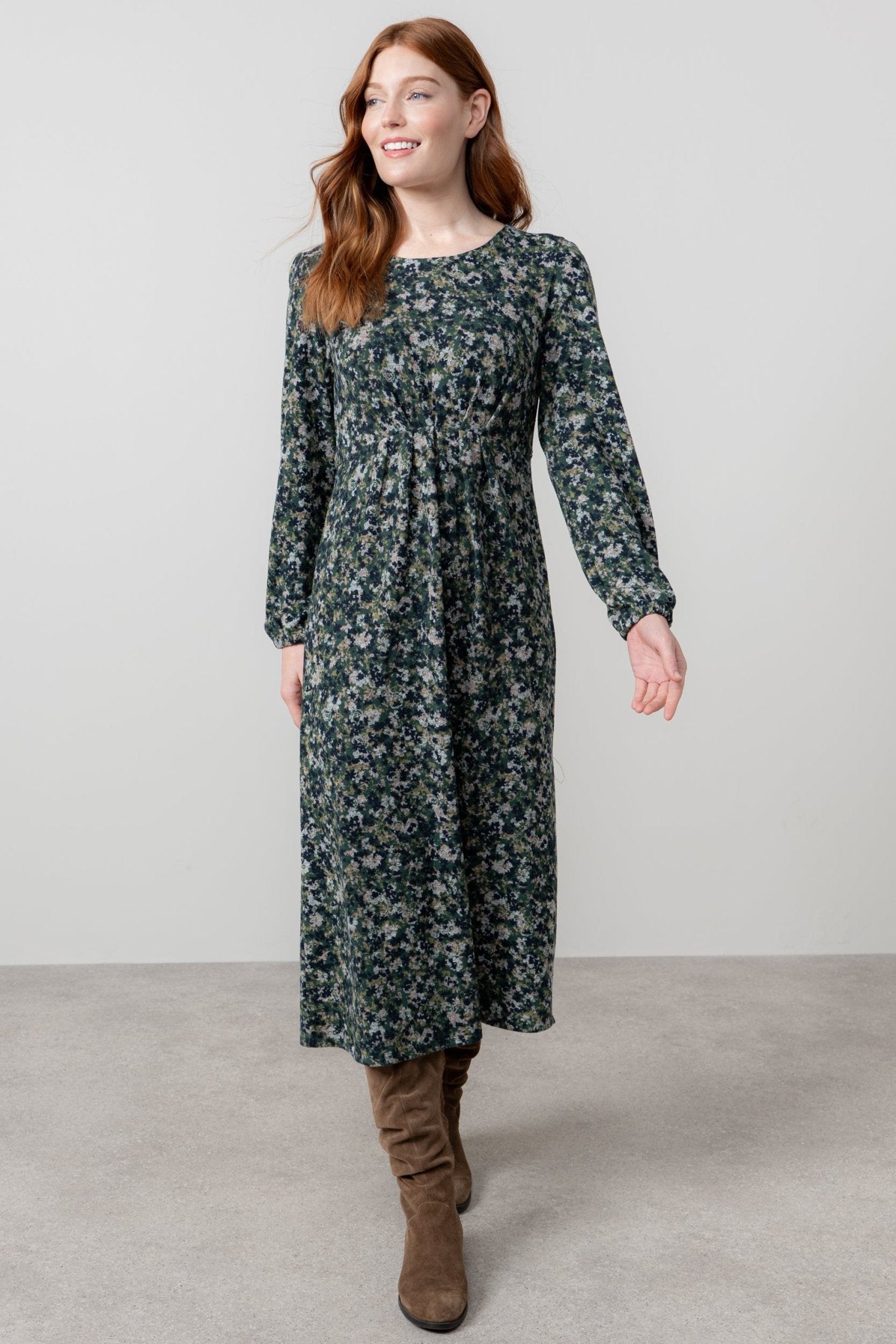 Lily & Me LM25558 Celia Dress Comos Green - Dotique - Lily & me