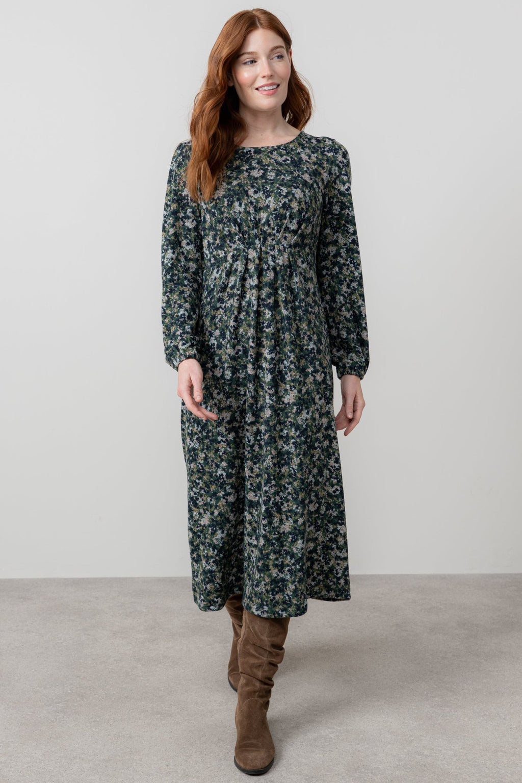 Lily & Me LM25558 Celia Dress Comos Green - Dotique - Lily & me