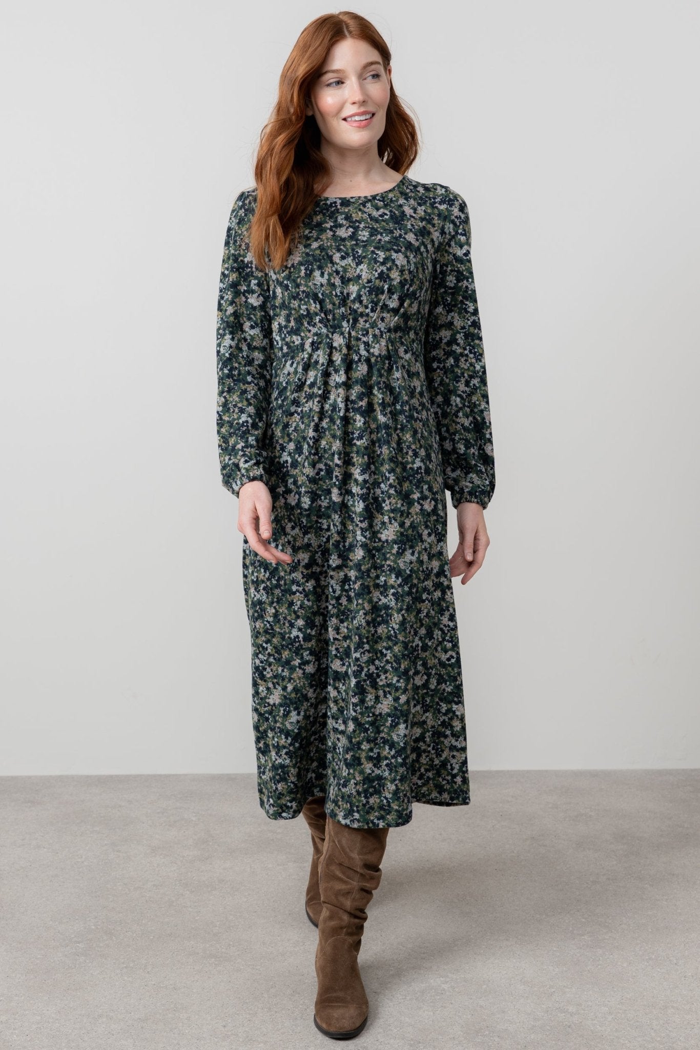 Lily & Me LM25558 Celia Dress Comos Green - Dotique - Lily & me