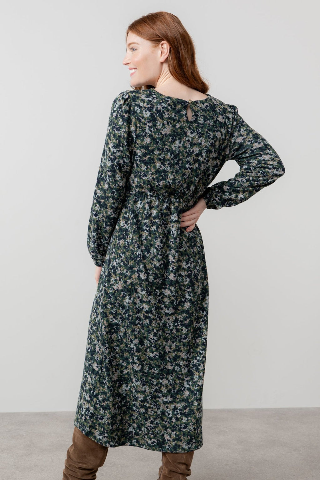 Lily & Me LM25558 Celia Dress Comos Green - Dotique - Lily & me