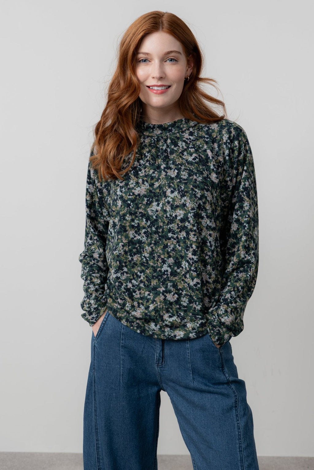 Lily & Me LM25559 Bayberry Top Cosmos Green - Dotique - Lily & me