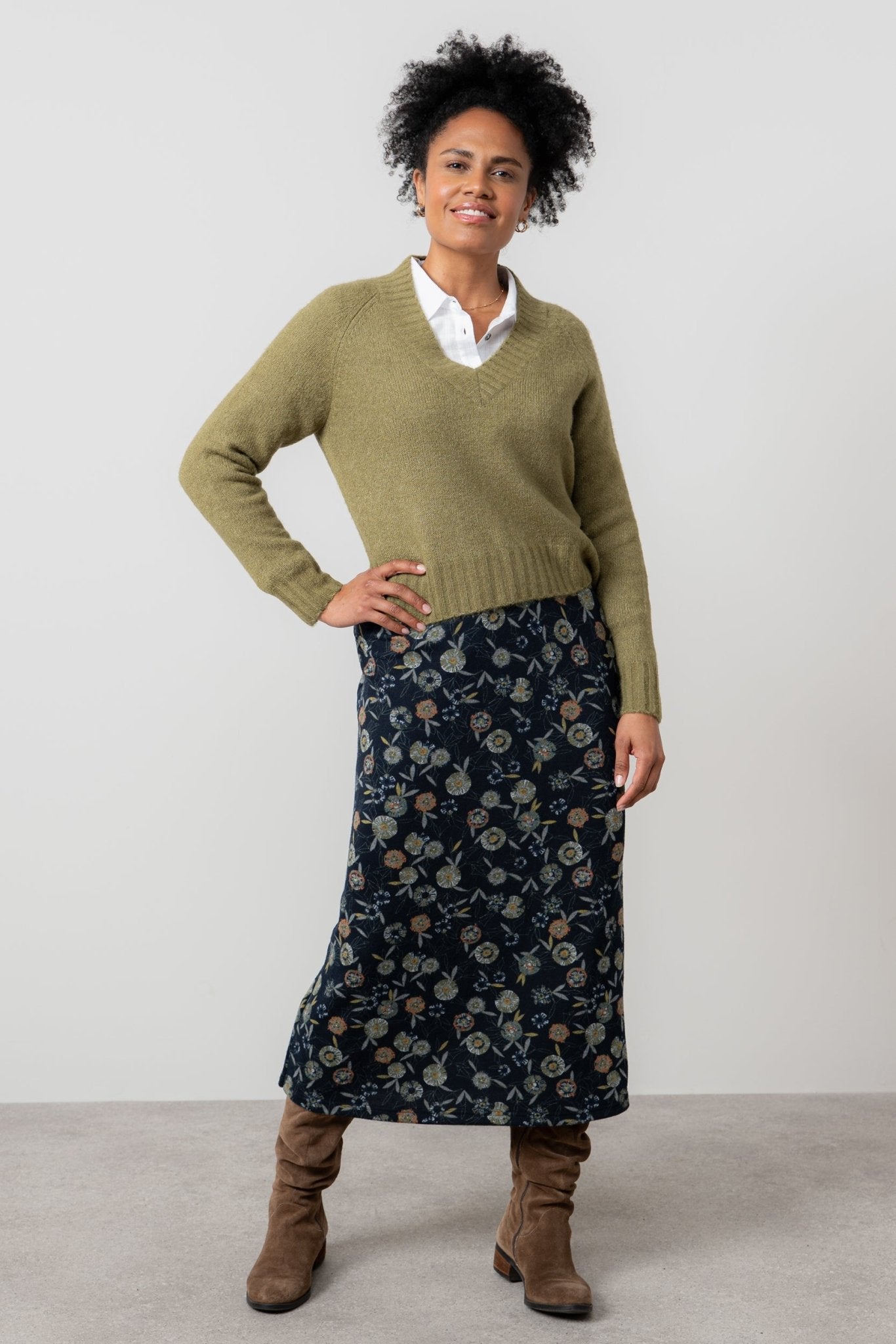 Lily & Me LM25594 Melissa Skirt Building Navy - Dotique - Lily & me