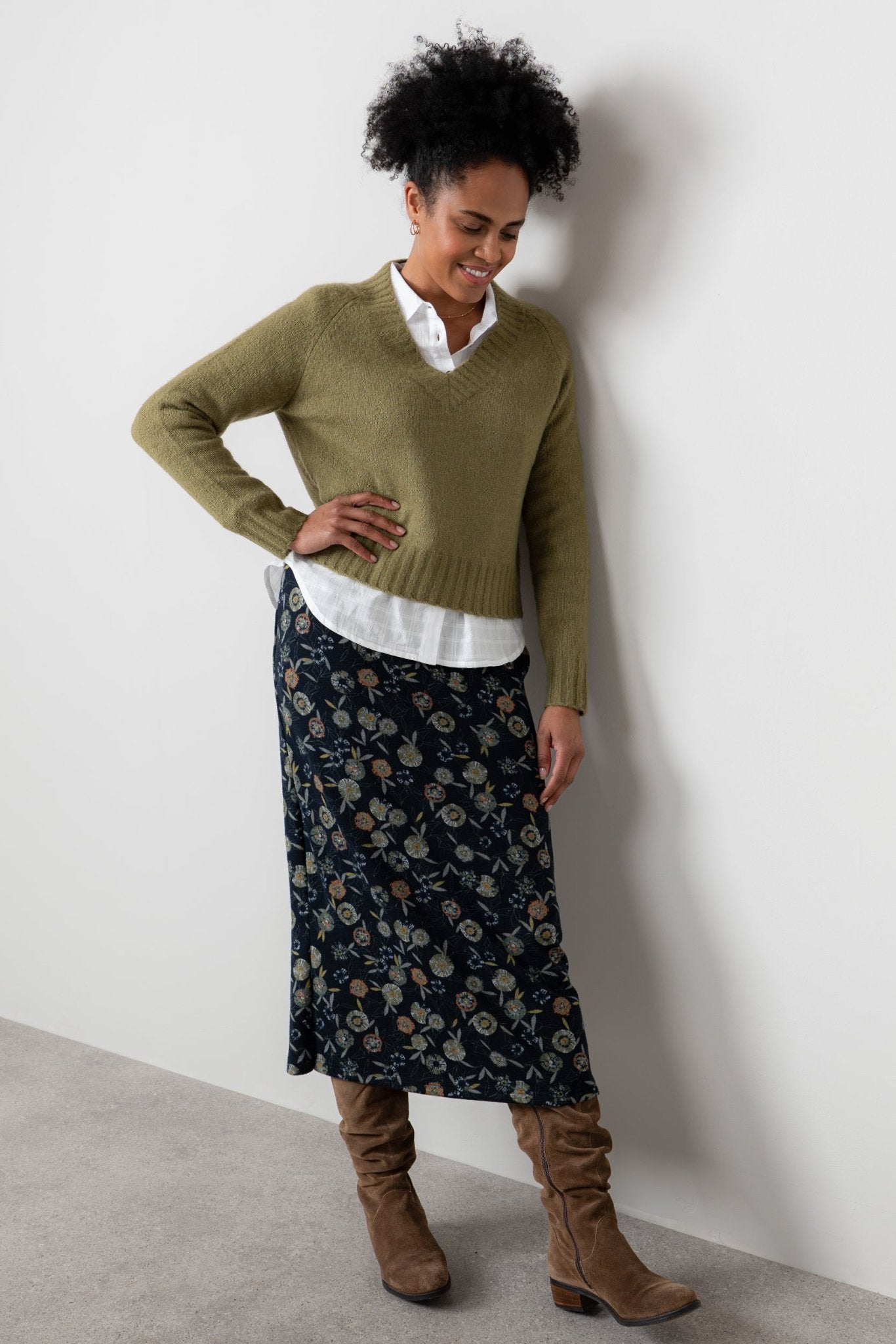 Lily & Me LM25594 Melissa Skirt Building Navy - Dotique - Lily & me