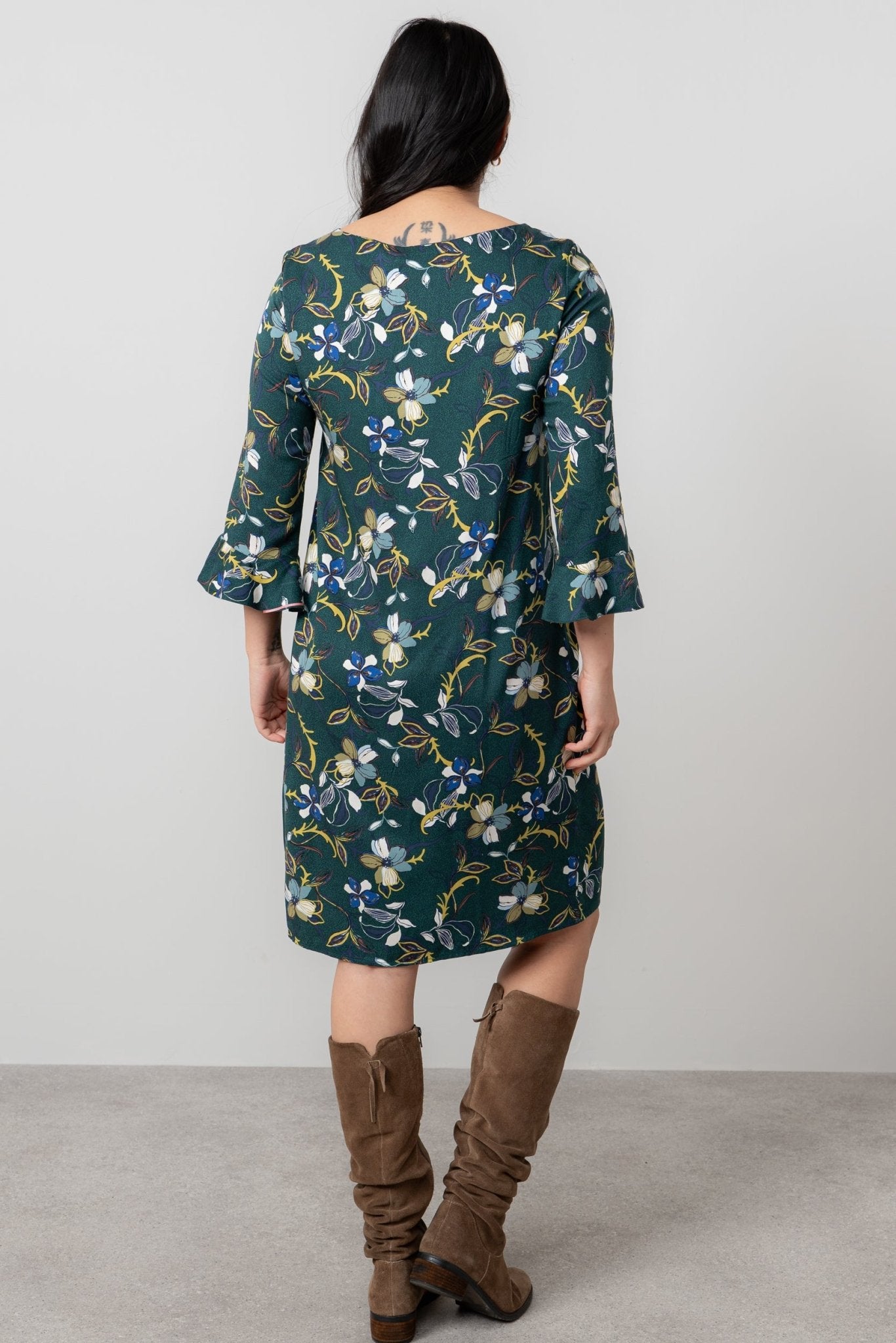 Lily & Me LM25624 Lotte Dress Shibori Green - Dotique - Lily & me