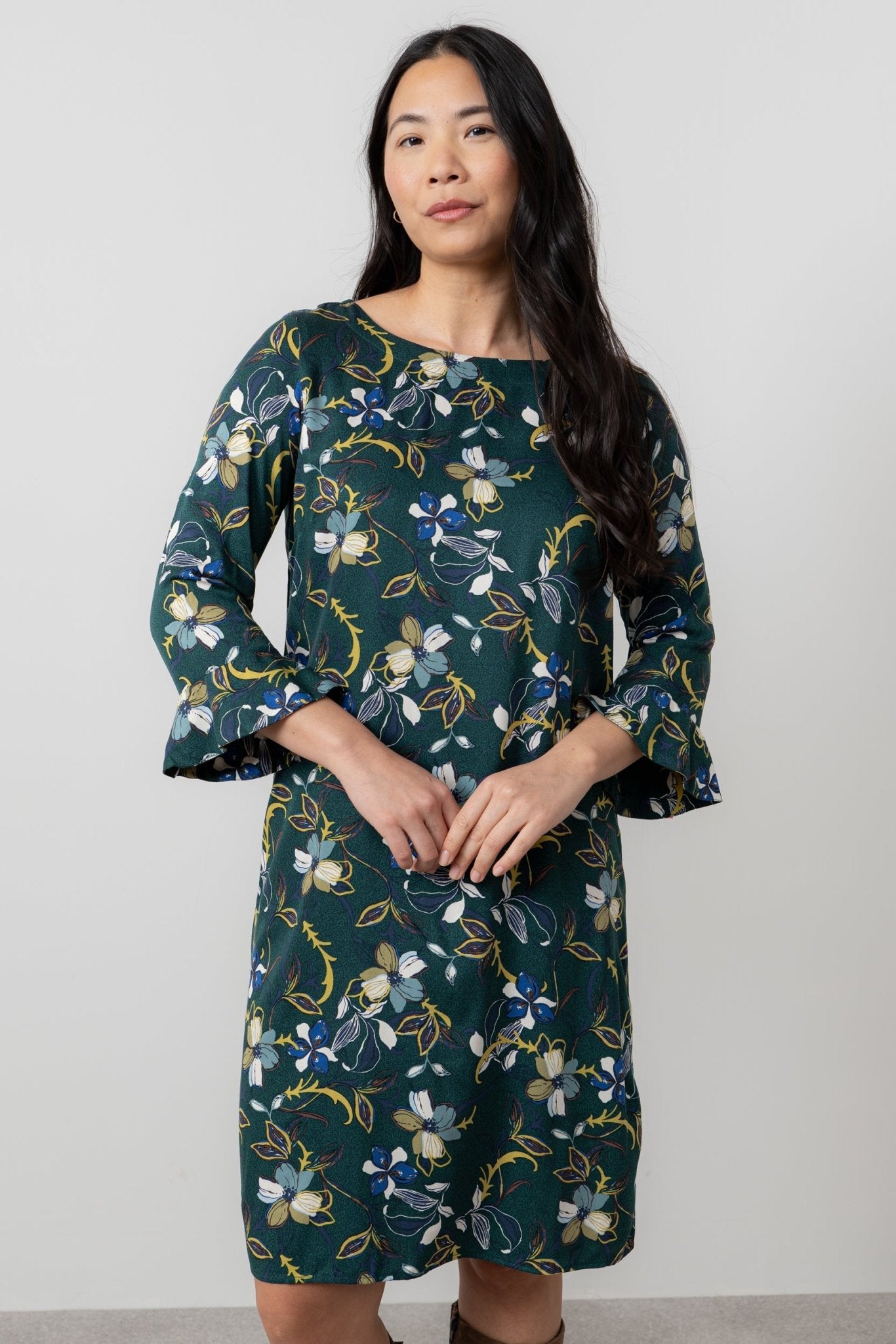 Lily & Me LM25624 Lotte Dress Shibori Green - Dotique - Lily & me