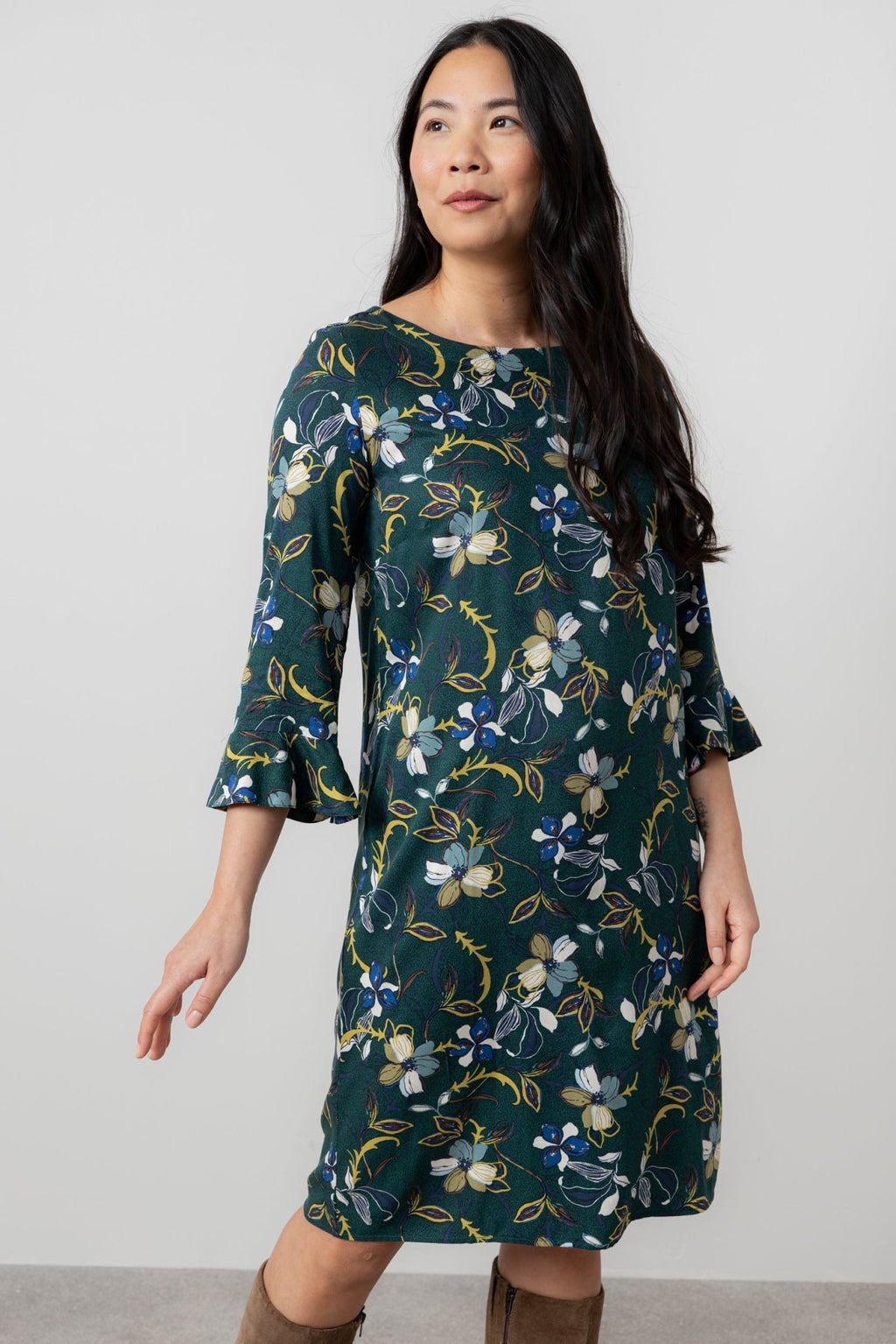 Lily & Me LM25624 Lotte Dress Shibori Green - Dotique - Lily & me
