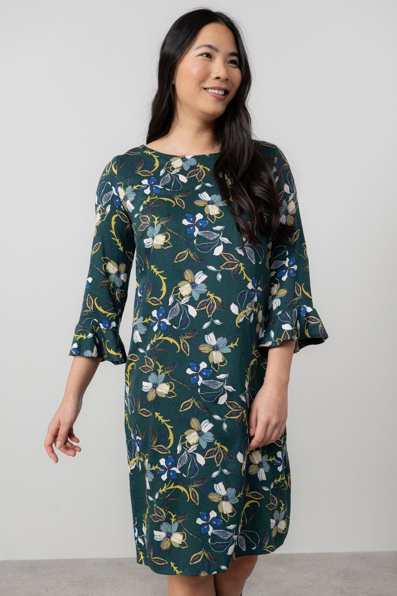 Lily & Me LM25624 Lotte Dress Shibori Green - Dotique - Lily & me