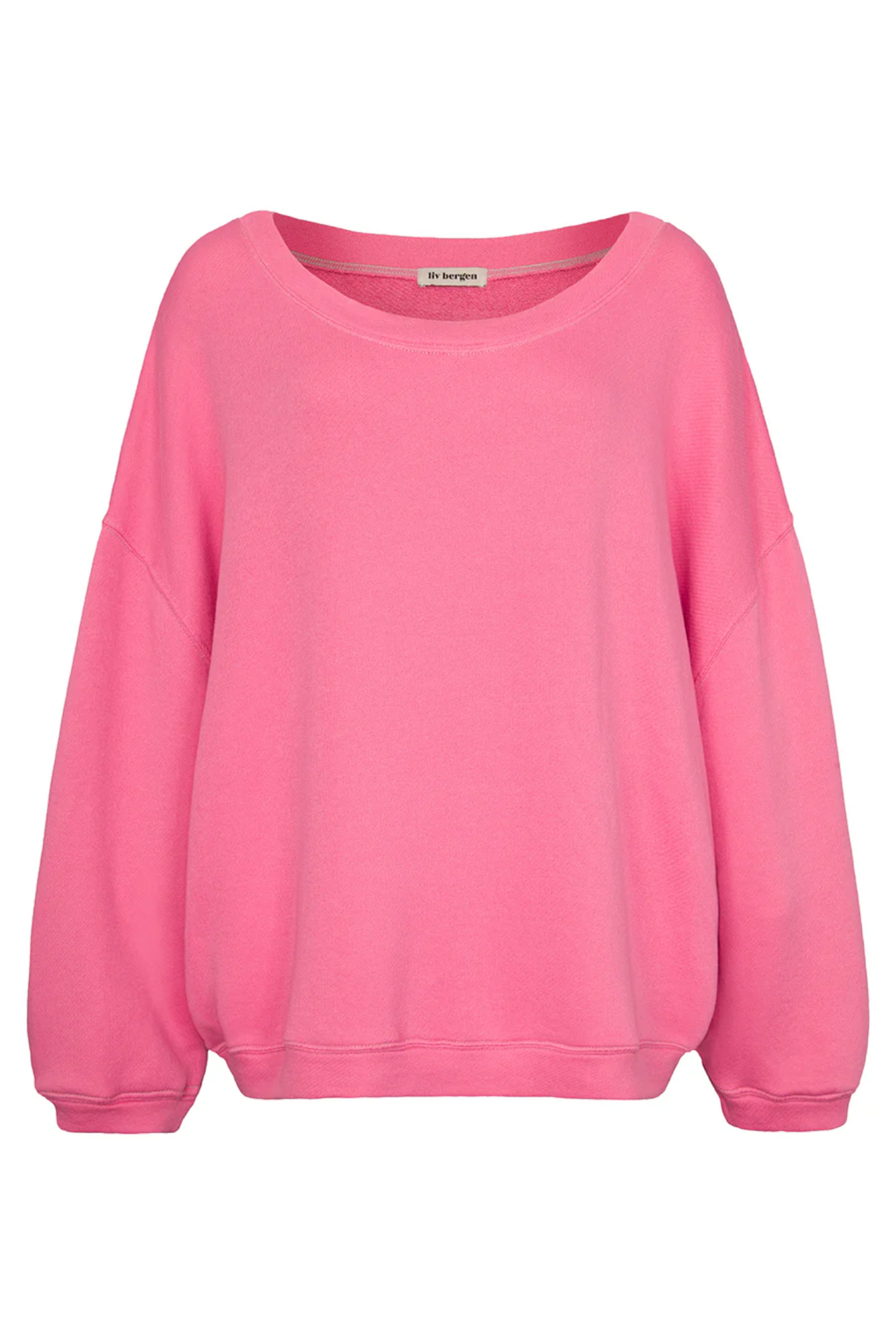 Front view of Liv Bergen Sky Paradise Sweater – Lipstick by liv bergen available to shop liv bergen at Dotique