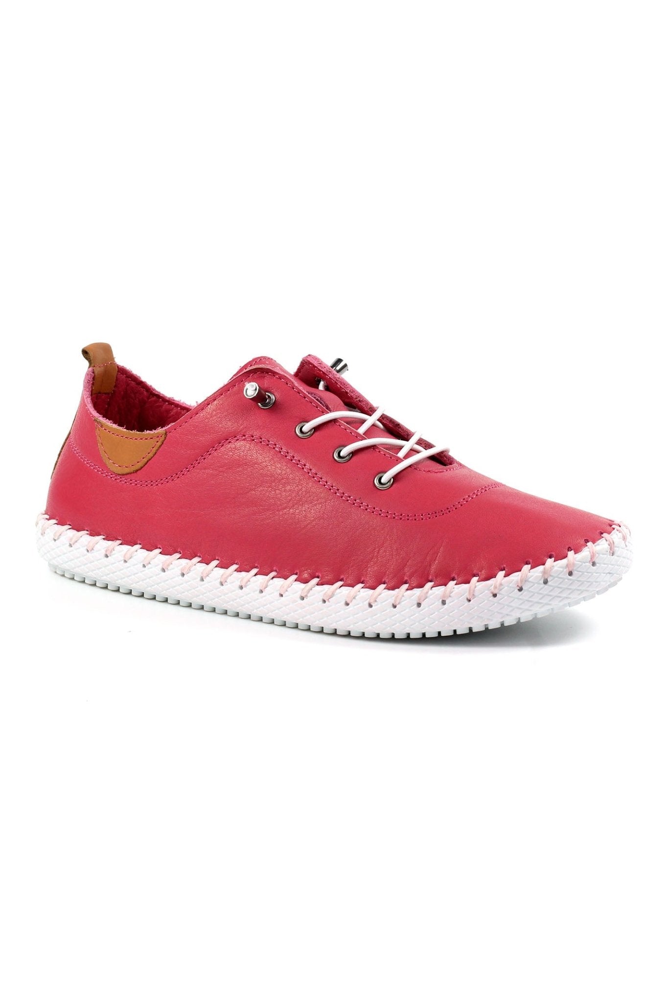Lunar FLE030 St Ives Leather Plimsole - Dotique - Lunar