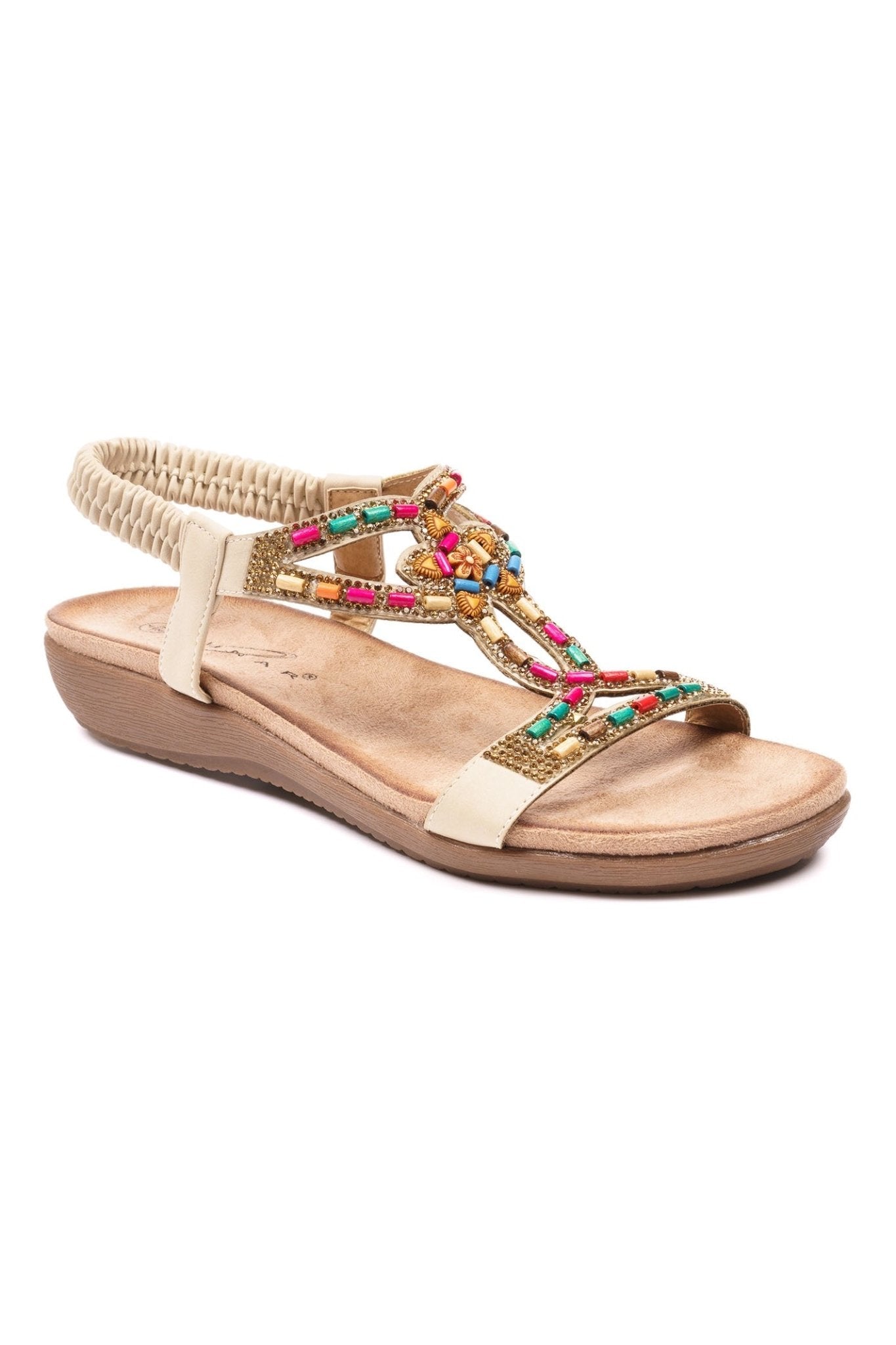 Lunar JLH331 Beige Mariella Sandal - Dotique - Lunar