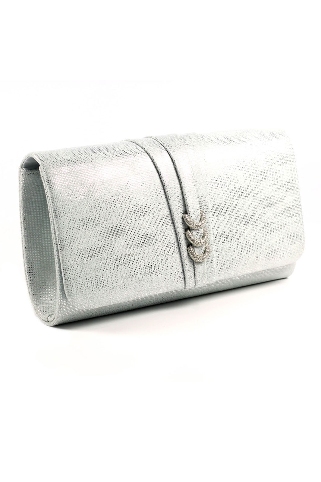 Lunar ZLR047 SL LYLA Silver Clutch Bag - Dotique