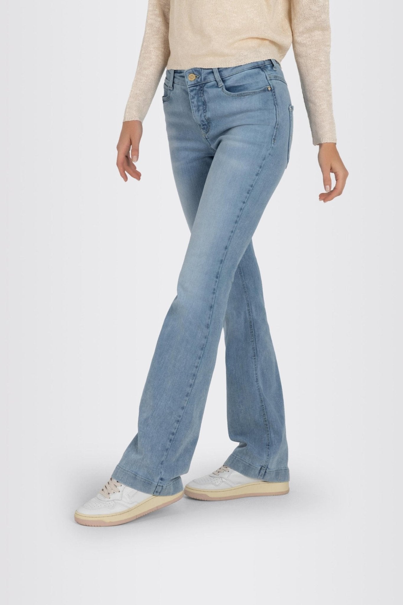 MAC Dream Bootcut Jeans Summer Blue Clouds Wash 5433 - 90 - 0358L - D215 - Dotique - Mac