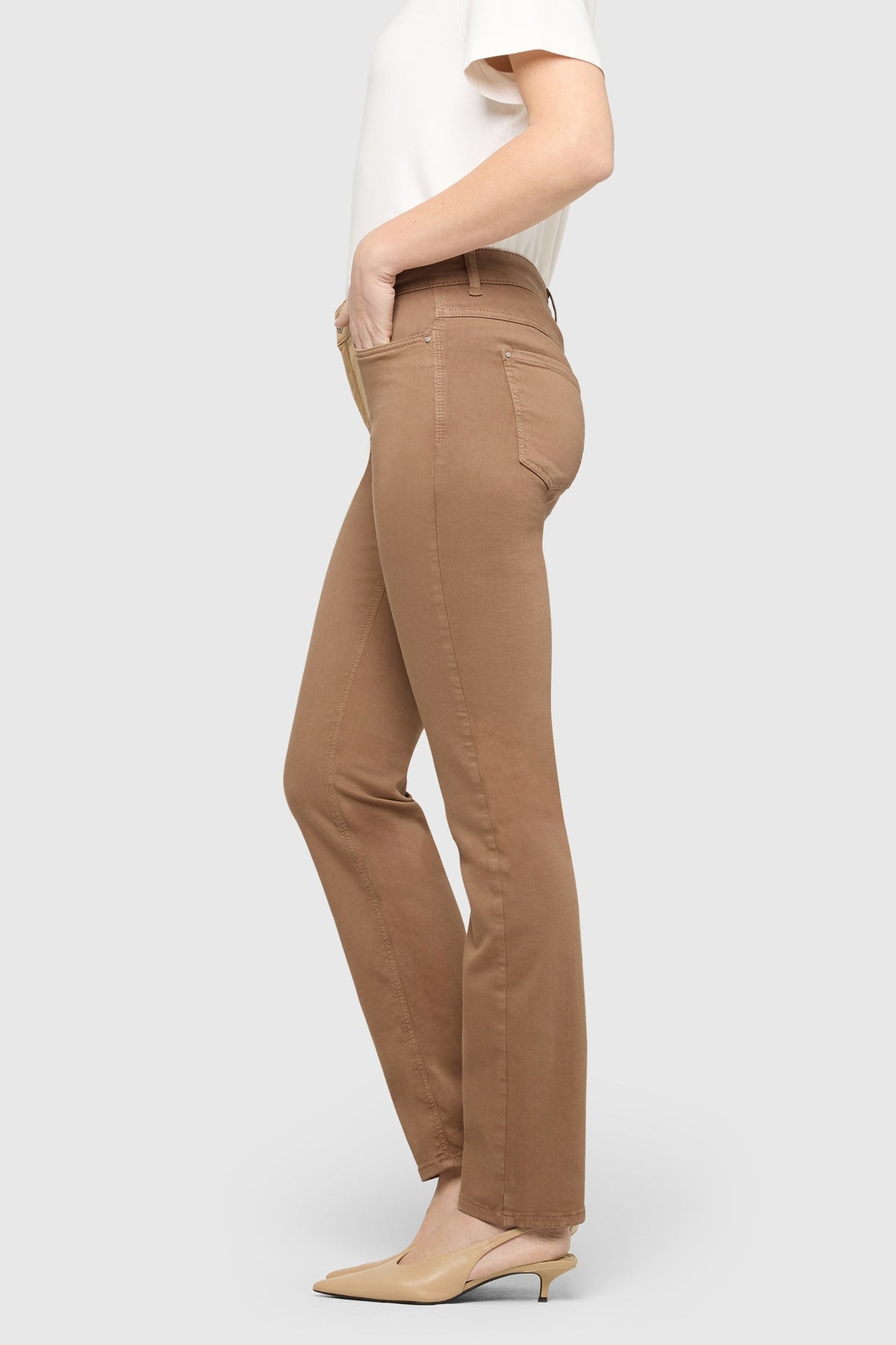 Side view of MAC Jeans Dream Denim Light Cognac 5401-00-0355-259R