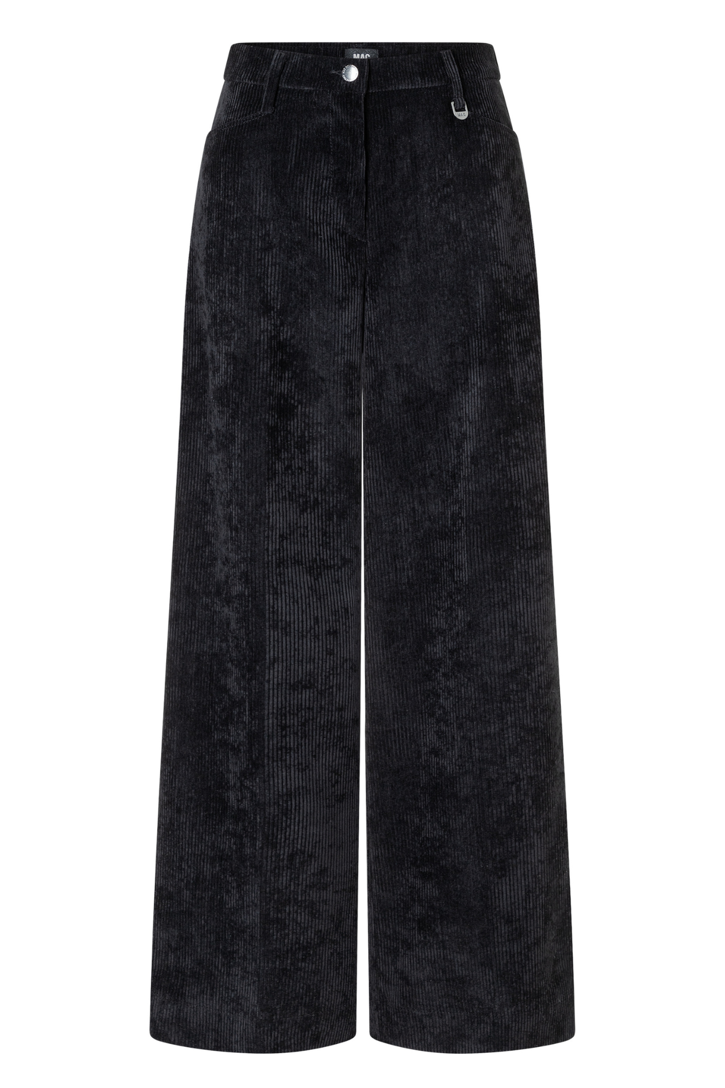 Mac Jeans 2793-0410-90 Black Palazzo Corduroy Trousers