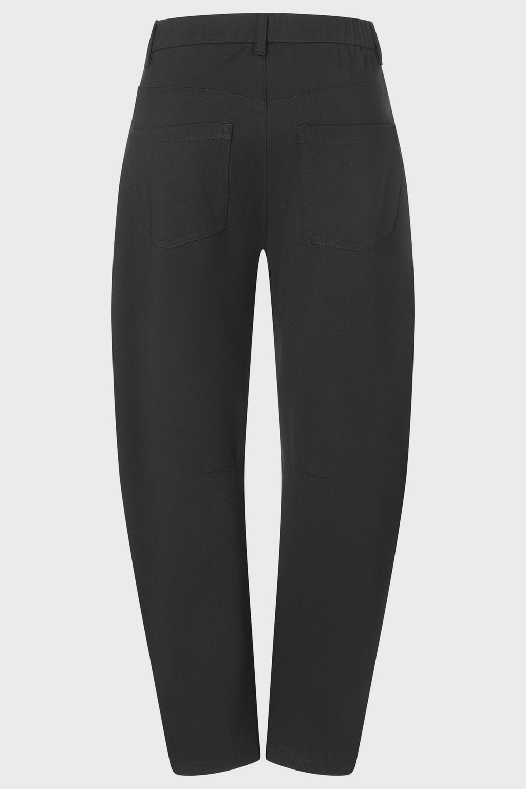 Mac black baggy smart jersey trousers with barrel leg – Dotique
