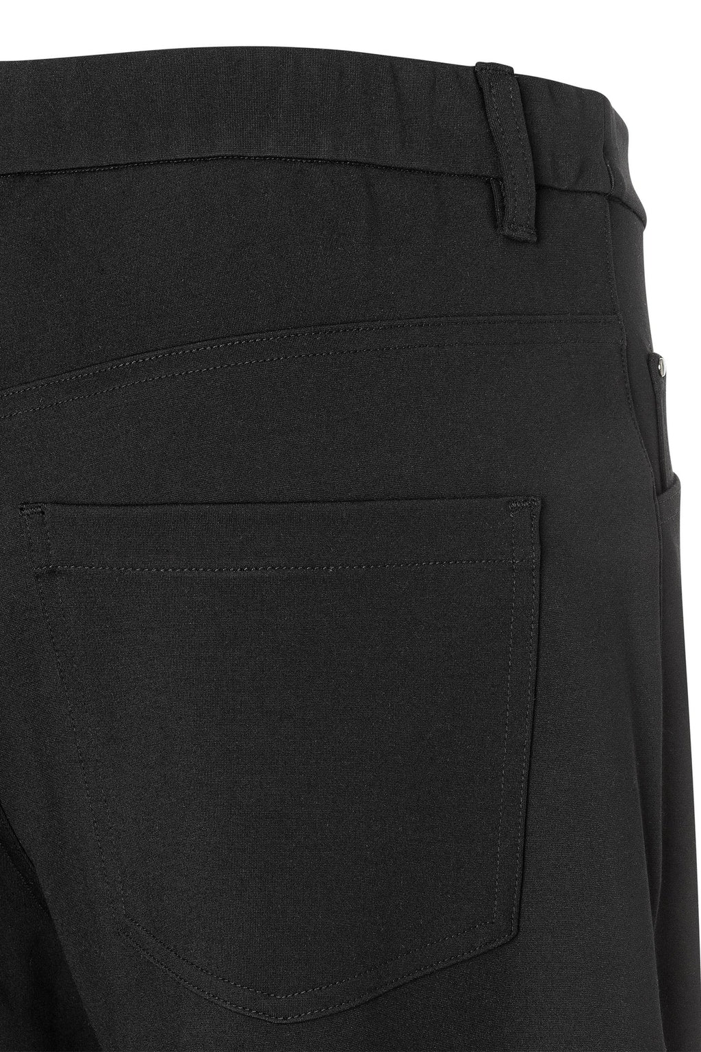 Mac black baggy smart jersey trousers with barrel leg – Dotique