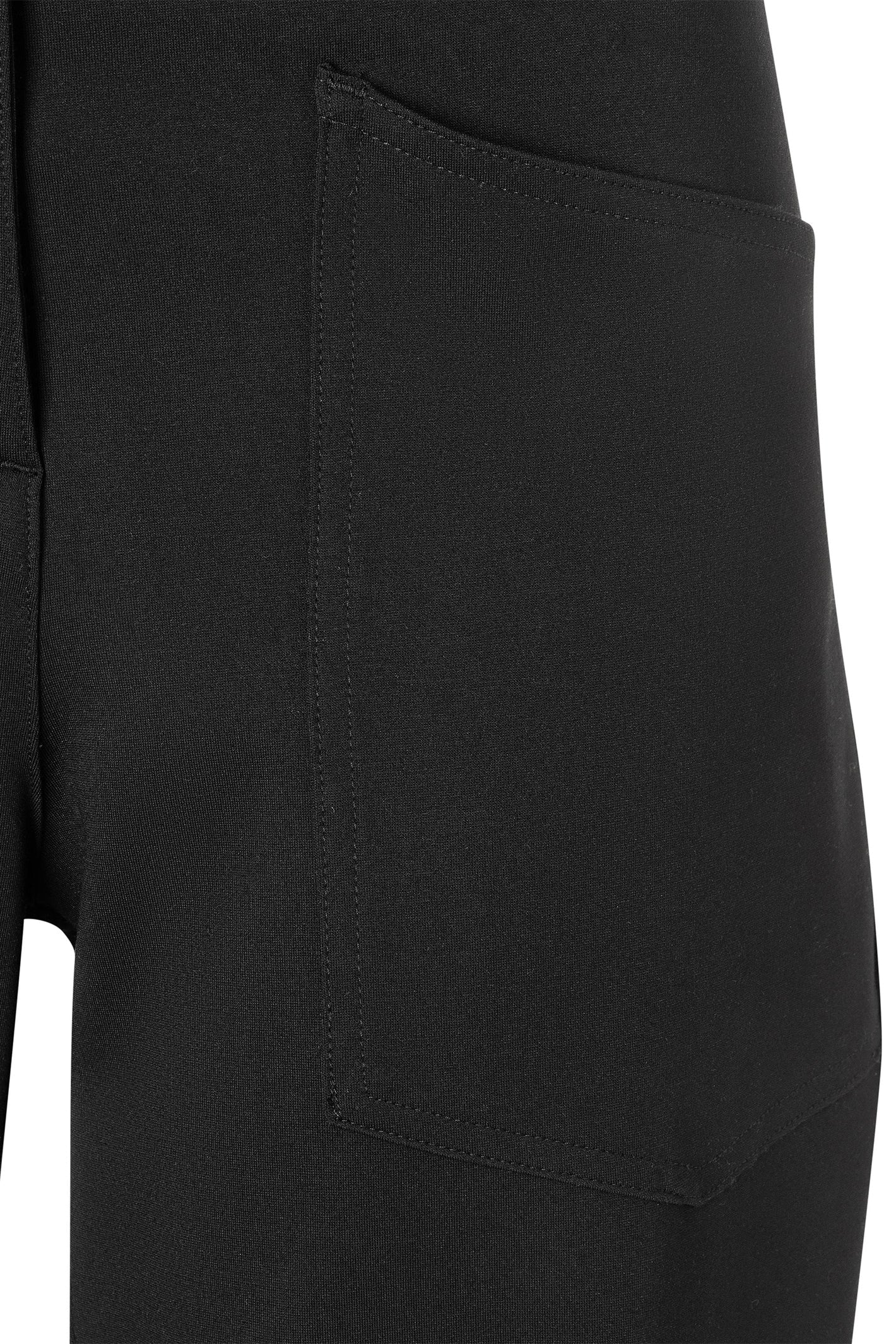 Mac black baggy smart jersey trousers with barrel leg – Dotique