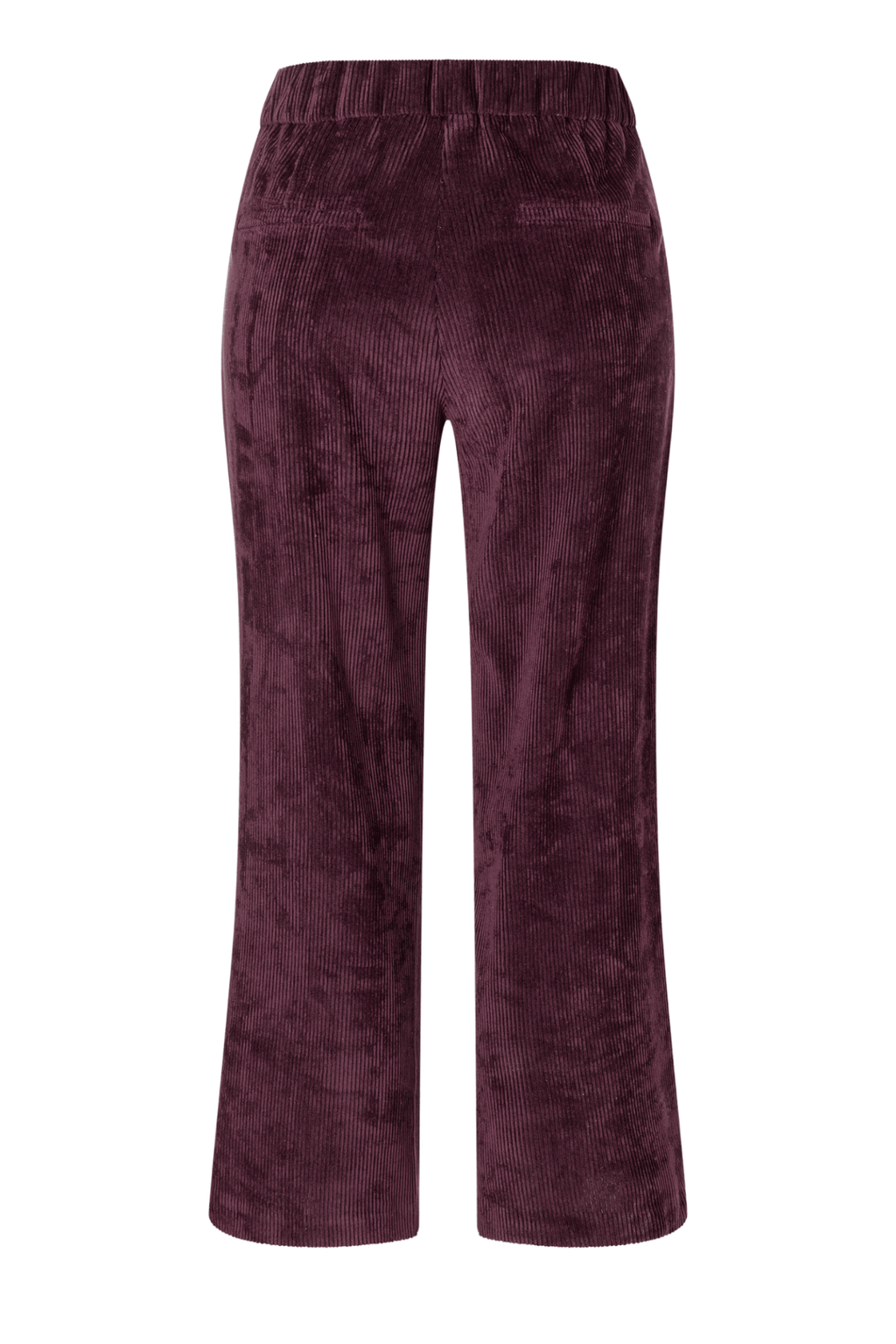 MAC Chiara cropped fluid corduroy trousers in aubergine – Dotique

