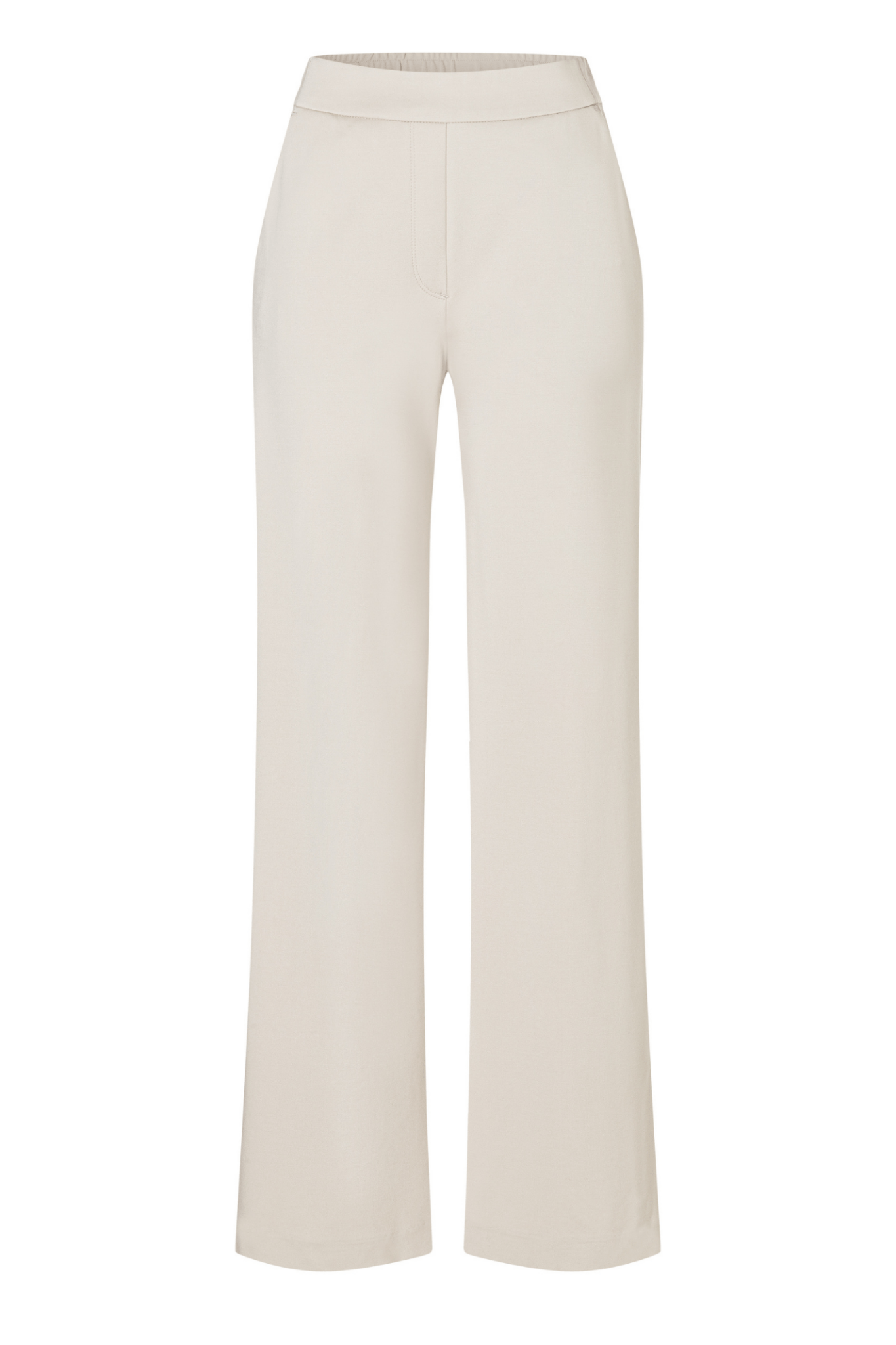 MAC Chiara light jersey straight leg trousers in moon grey – Dotique