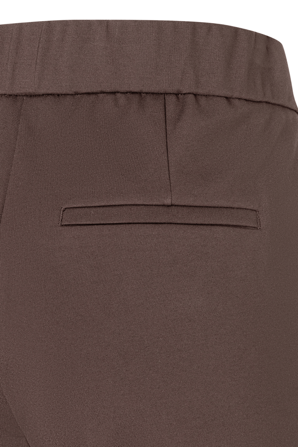 MAC Chiara light jersey straight leg trousers in truffle brown – Dotique