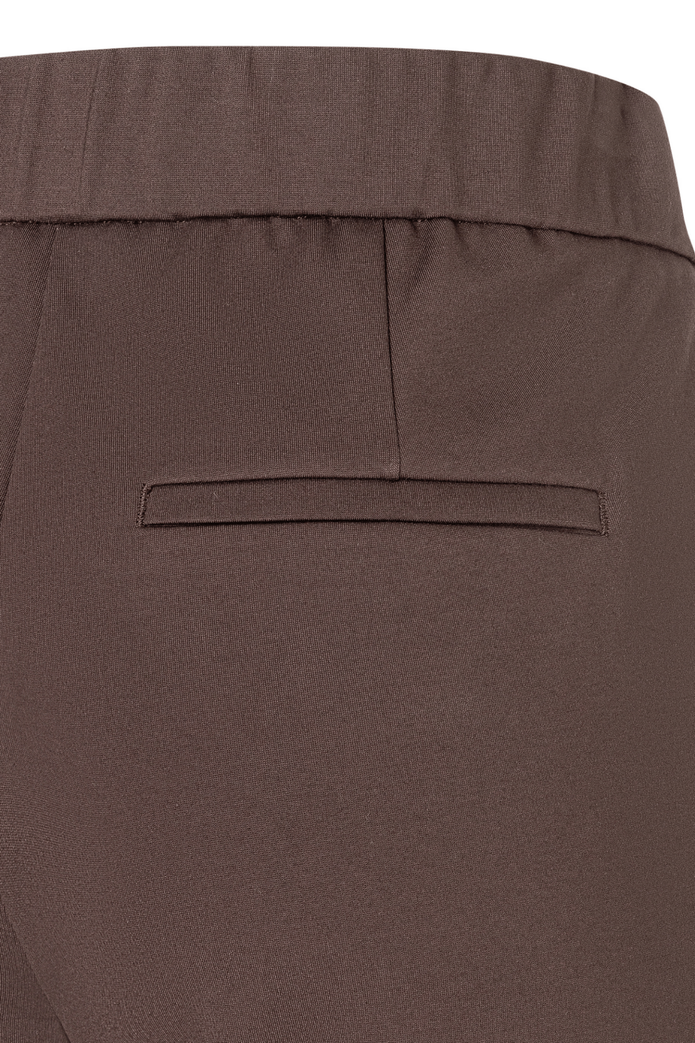 MAC Chiara light jersey straight leg trousers in truffle brown – Dotique