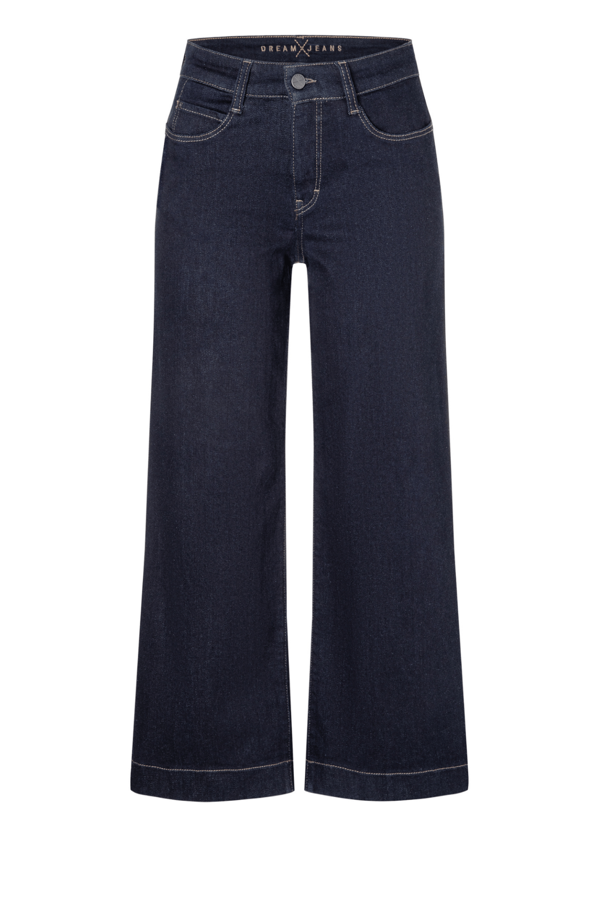 MAC Dream culotte wide cropped jeans in fashion rinsed wash – Dotique