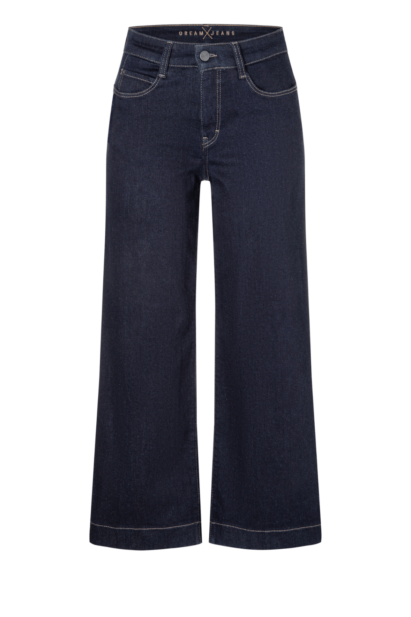 MAC Dream culotte wide cropped jeans in fashion rinsed wash – Dotique