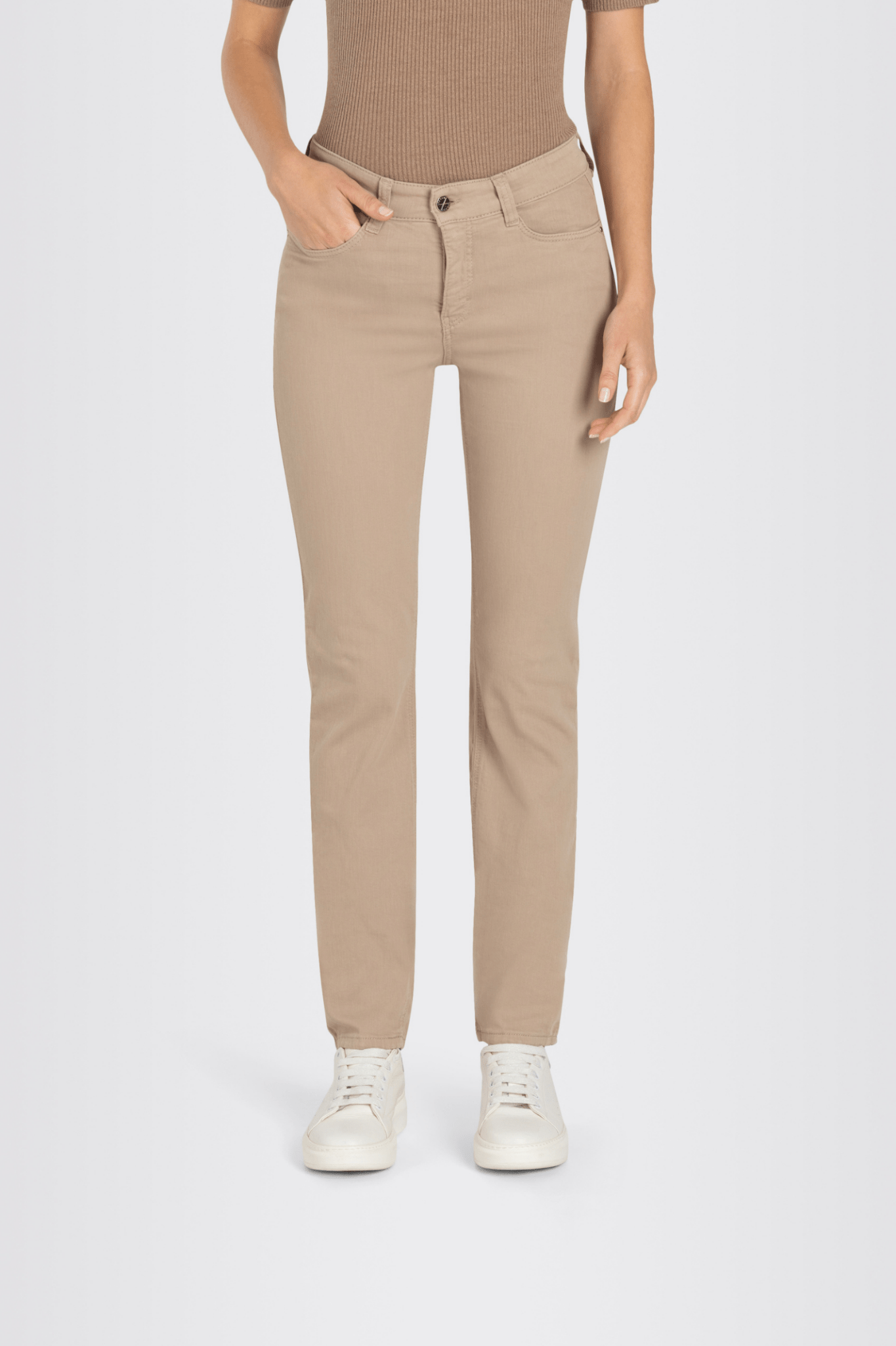 MAC Dream slim fit jeans in sand beige – Dotique