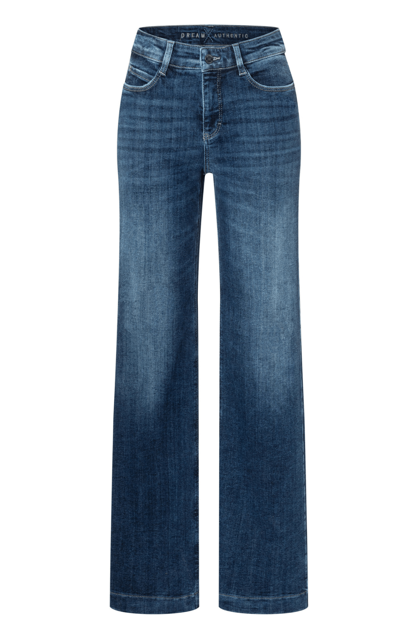 MAC Dream wide leg jeans in cobalt authentic wash – Dotique


