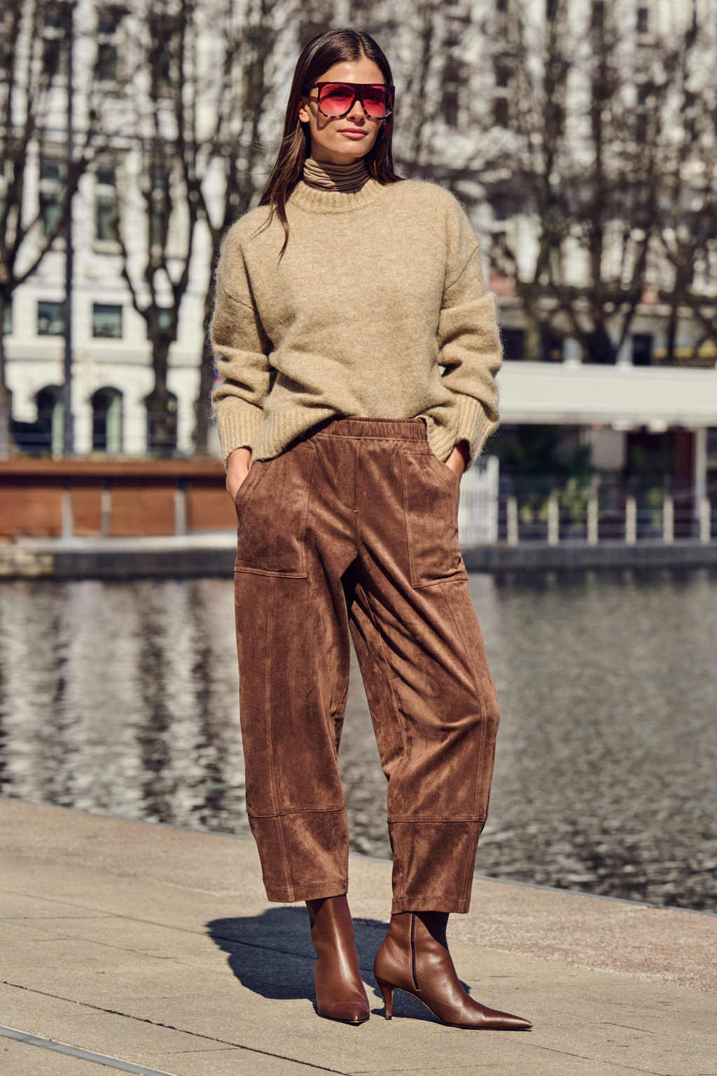 MAC Jeans Tilda Worker Trousers Truffle Brown 3482-00-0455-293