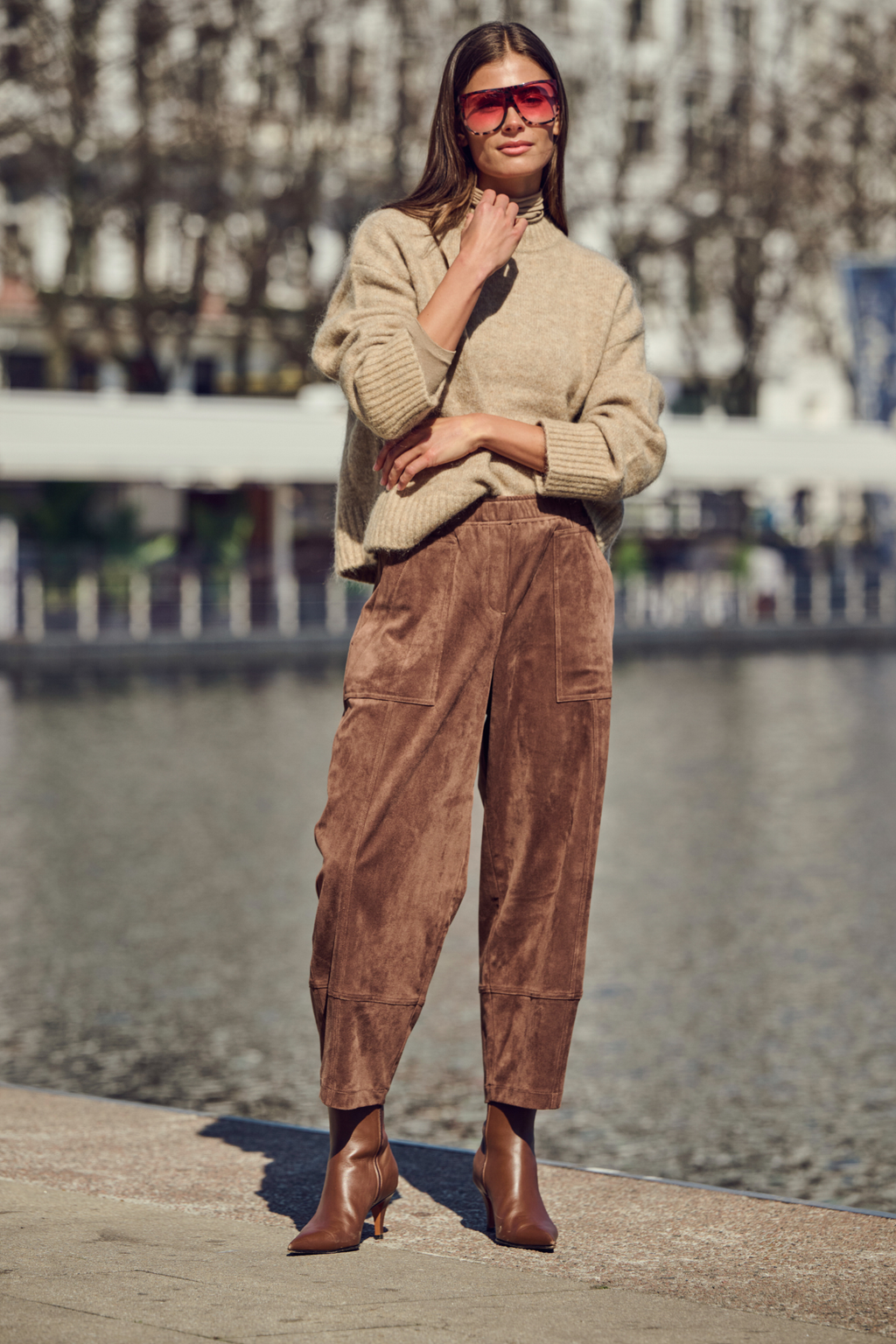 MAC Jeans Tilda Worker Trousers Truffle Brown 3482-00-0455-293