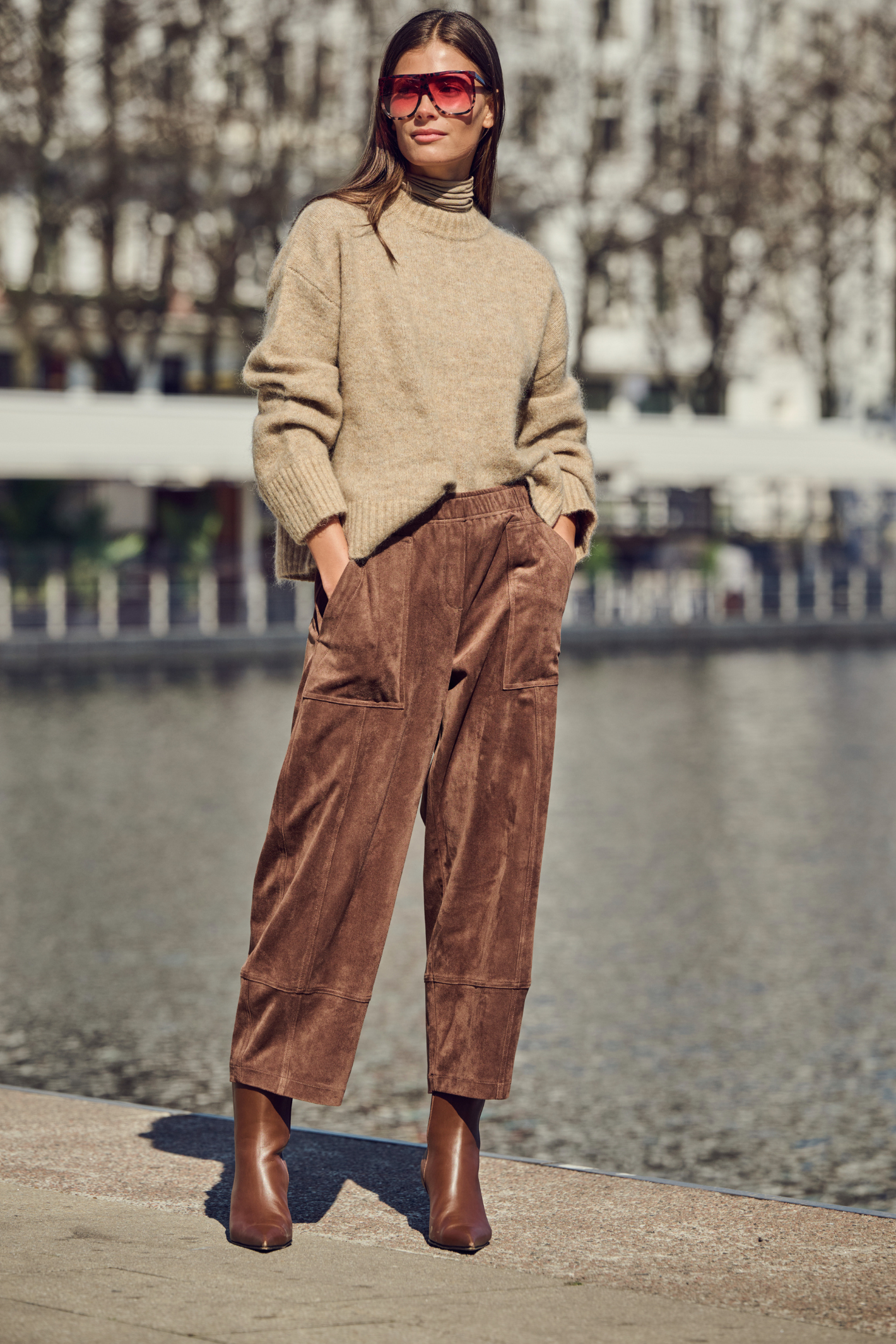 MAC Jeans Tilda Worker Trousers Truffle Brown 3482-00-0455-293