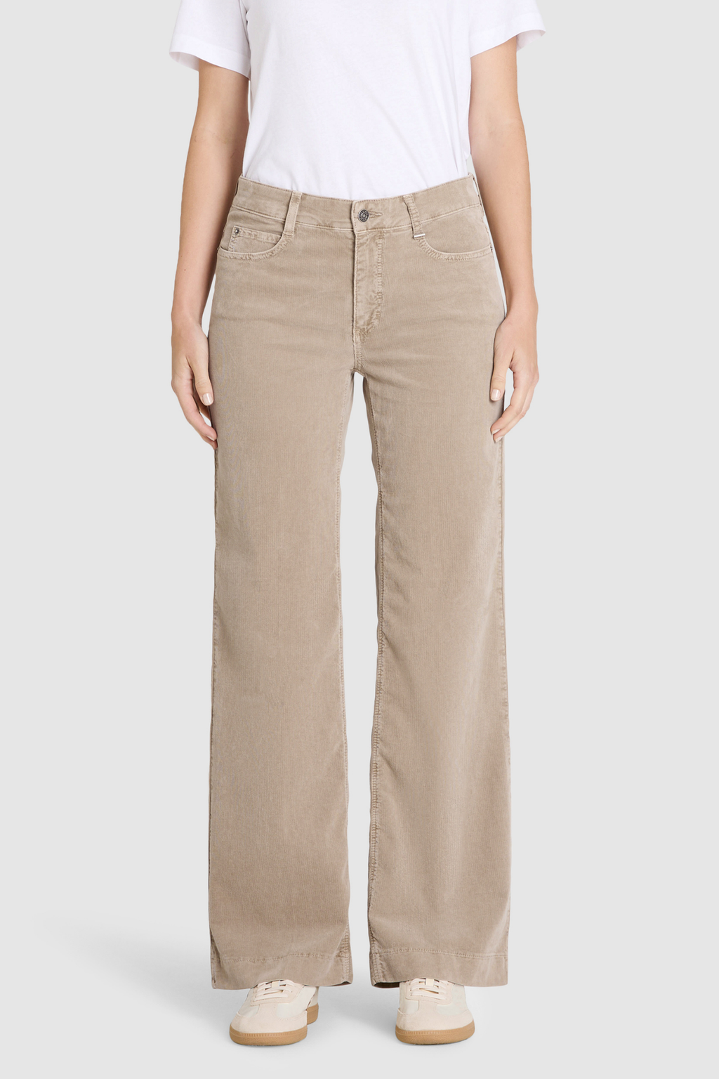 MAC Jeans Wide Soft Baby Cord Trousers Windspray Beige 5228-00-0422-228V by Mac Jeans. Shop Mac Jeans at Dotique.