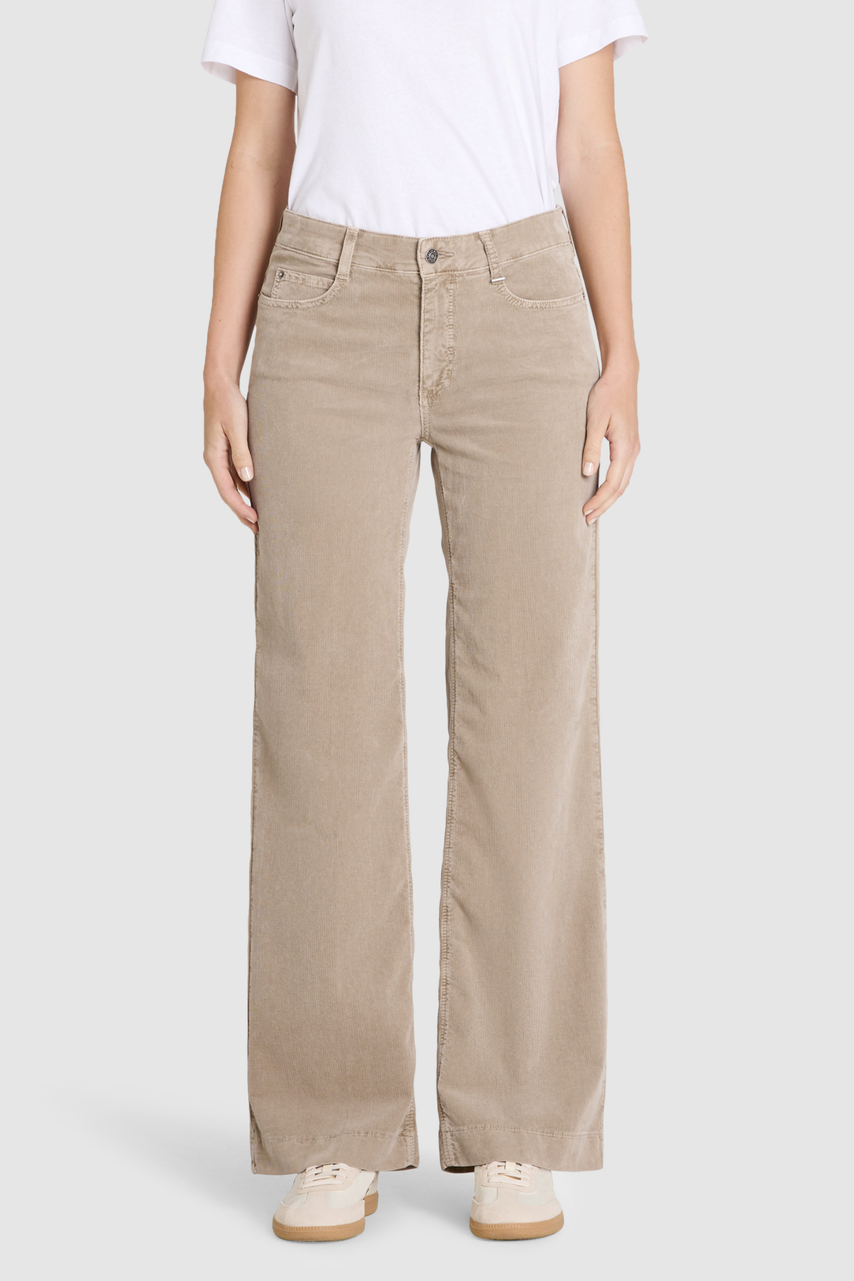 MAC Jeans Wide Soft Baby Cord Trousers Windspray Beige 5228-00-0422-228V by Mac Jeans. Shop Mac Jeans at Dotique.