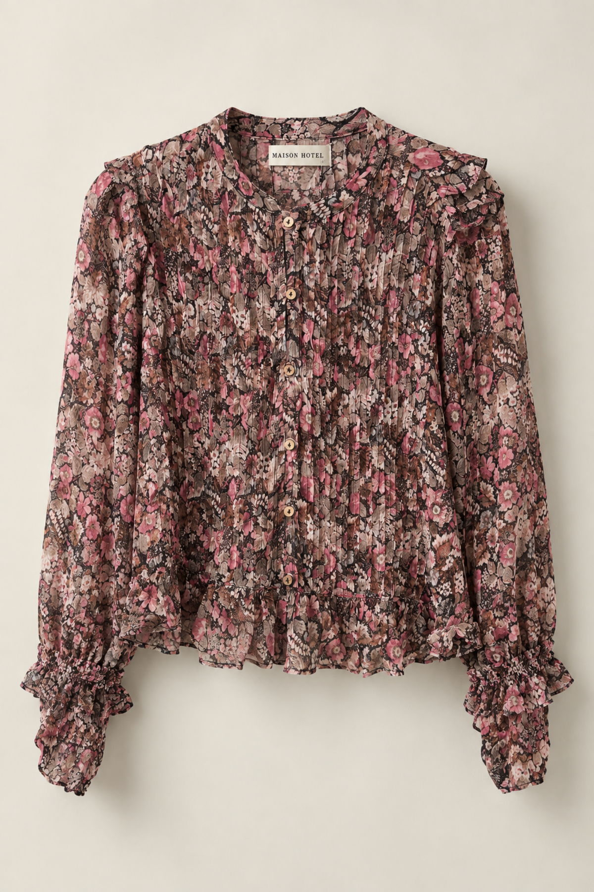 Maison Hotel Blouse Lerele Blossom floral blouse Shop Maison Hotel at Dotique