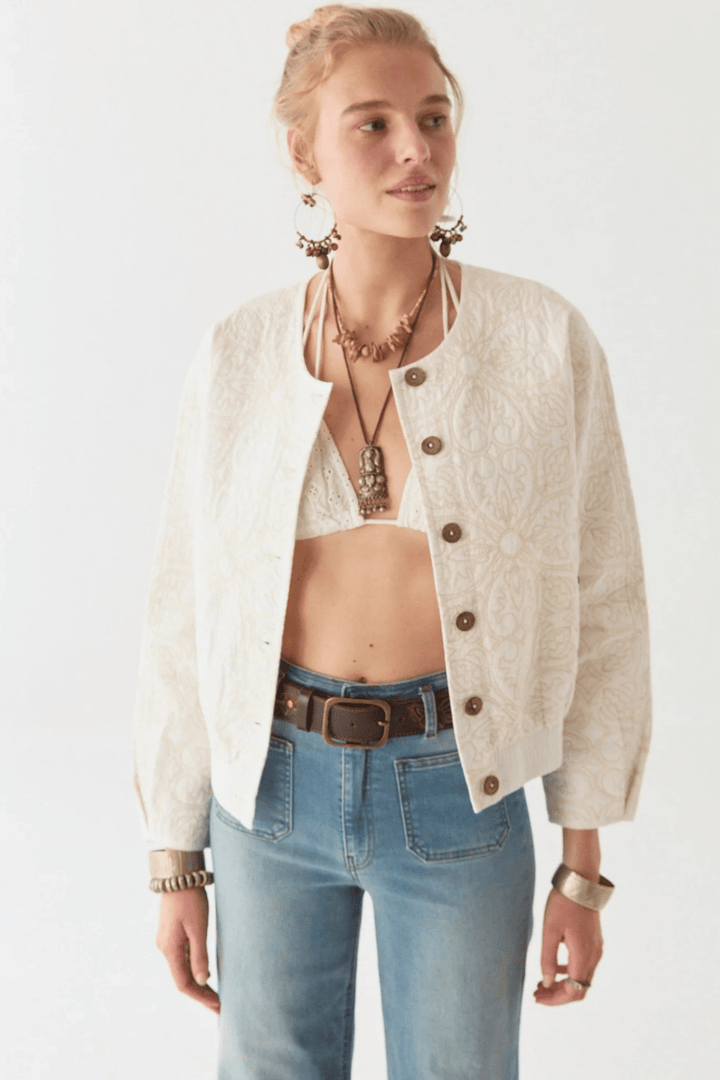 Maison Hotel Boticcelli Jacket - Tesela Ivory - Dotique - Maison Hotel
