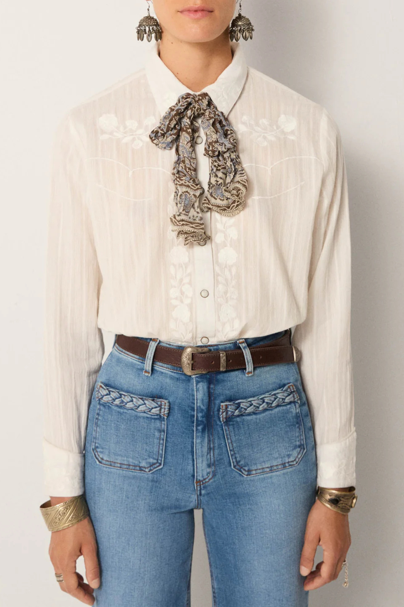 Maison Hotel Django Kerry Luna Blanca Blouse