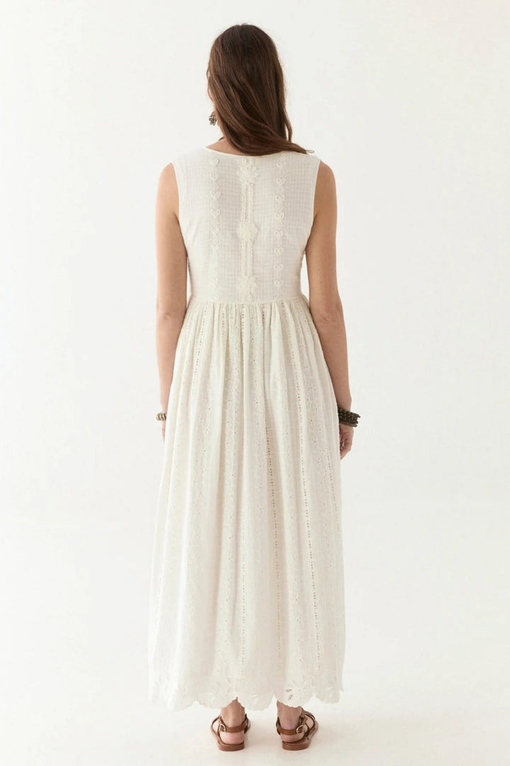 Maison Hotel Lord Byron Amandine Dress Pearl Dotique