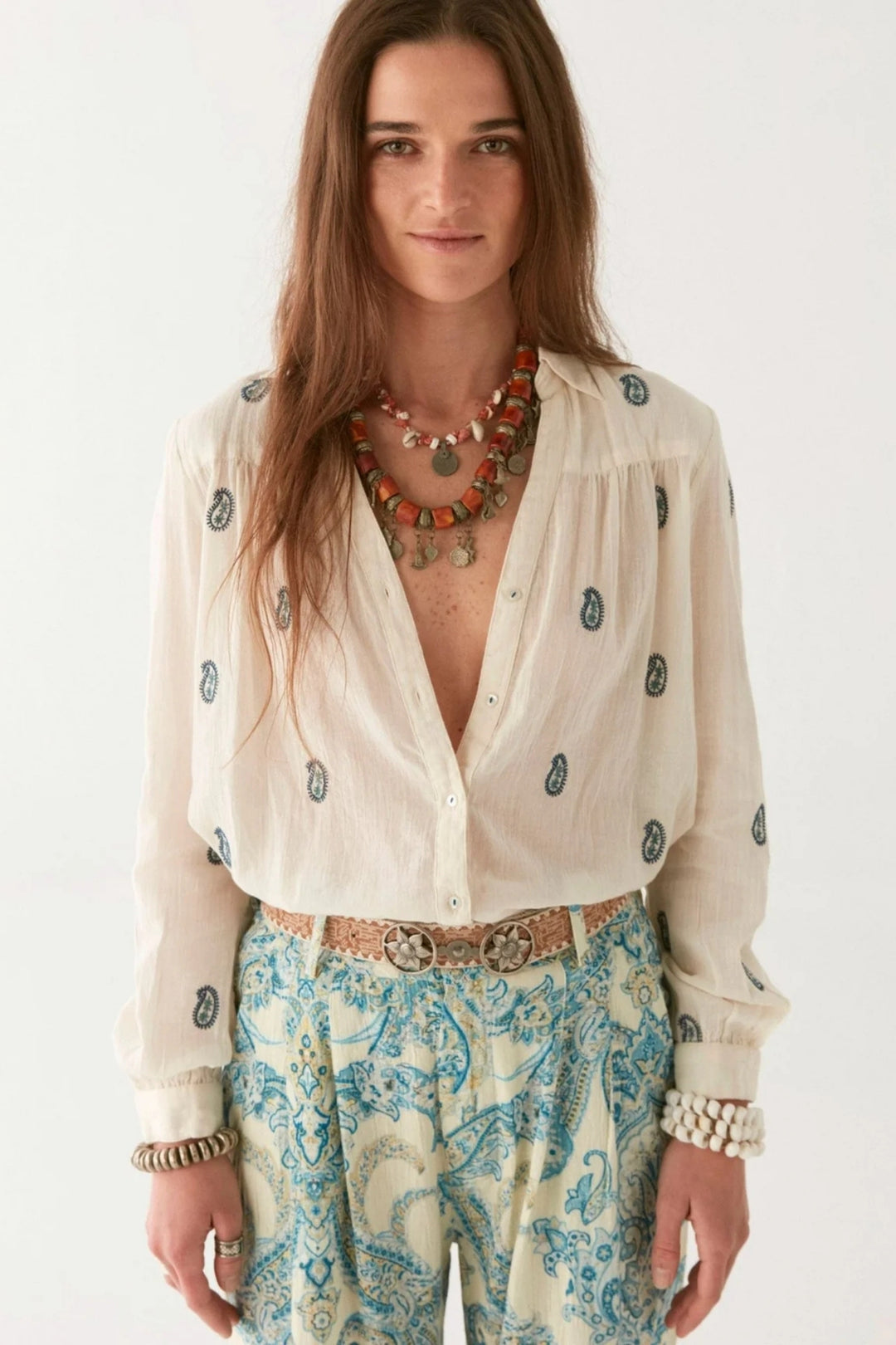 Maison Hotel Cachemira Dylan Blouse Ivory Dotique