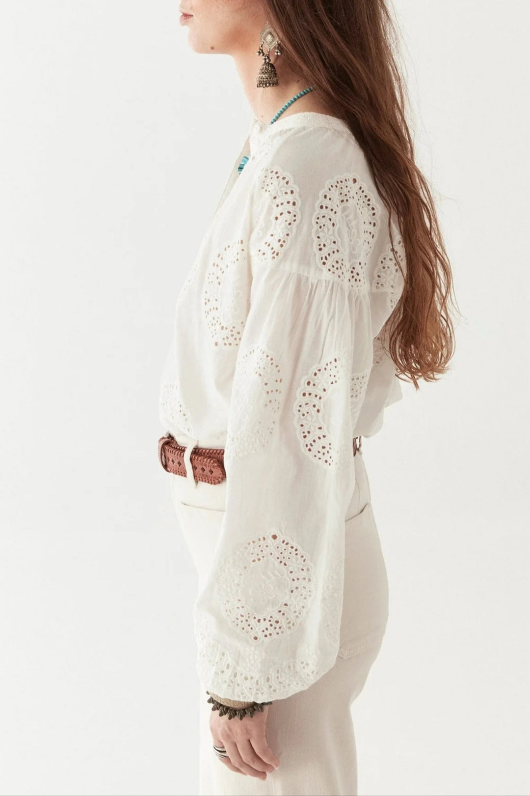 Maison Hotel Bath Rose Margaret Blouse Off White Dotique