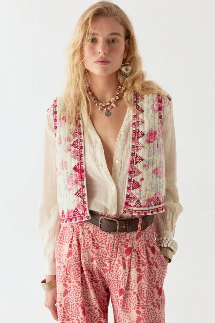 Maison Hotel Balmoral Ramona Vest in Candy Roses Dotique