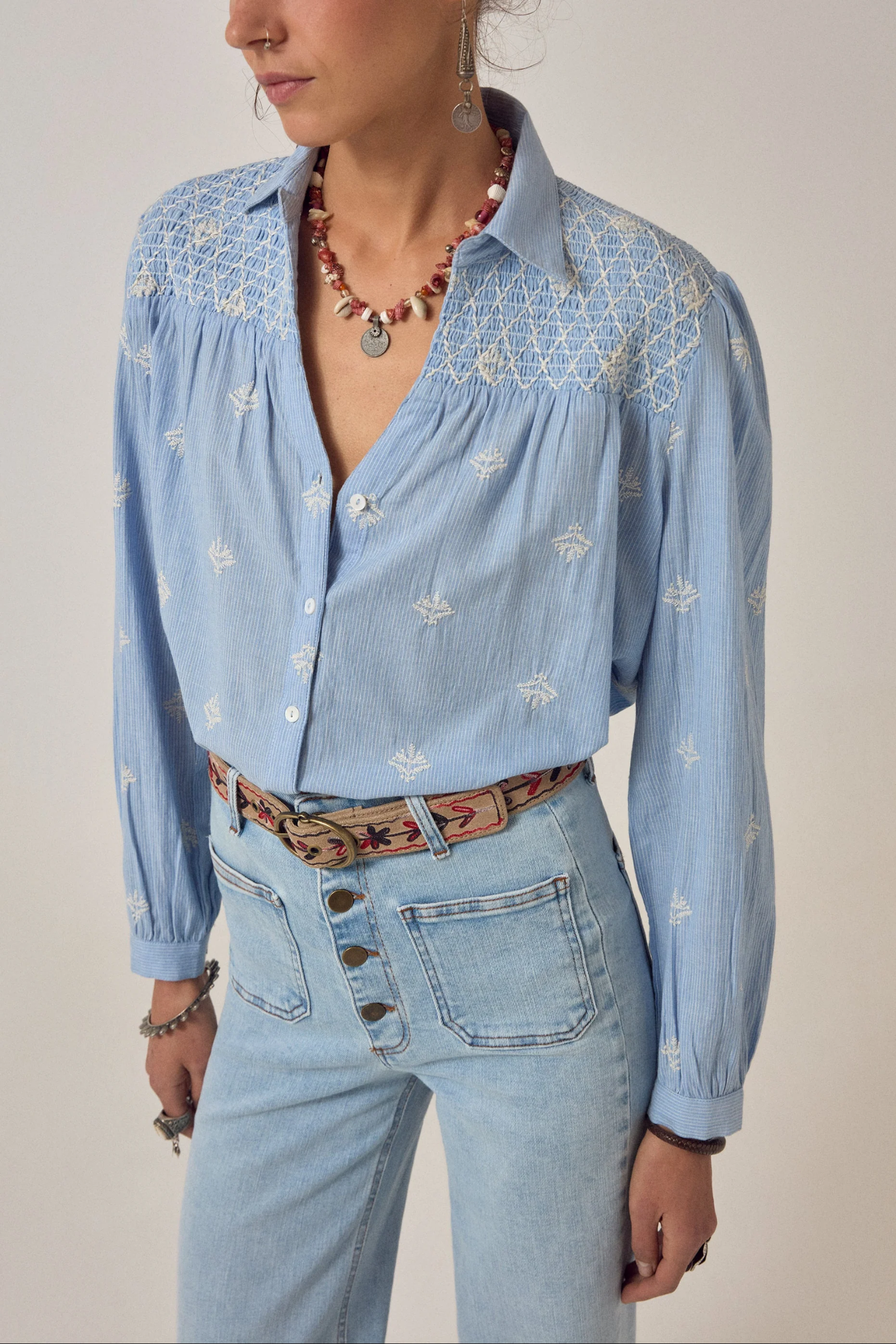 Maison Hotel James Shirt Sky Blues Sunny by Maison Hotel, shop the Maison Hotel collection at Dotique online.