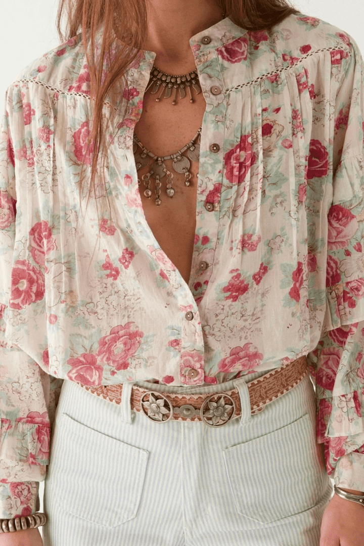 Maison Hotel Lolita Blouse - Candy Roses - Dotique - Maison Hotel