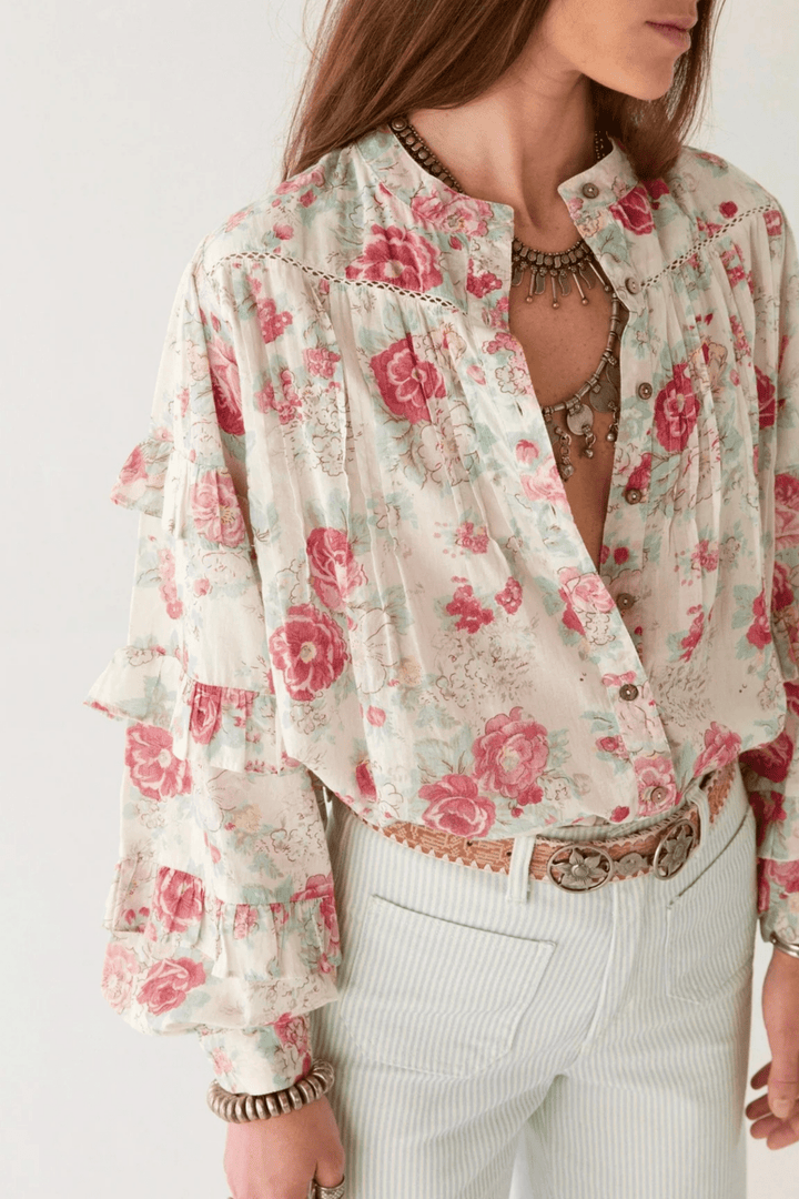 Maison Hotel Lolita Blouse - Candy Roses - Dotique - Maison Hotel