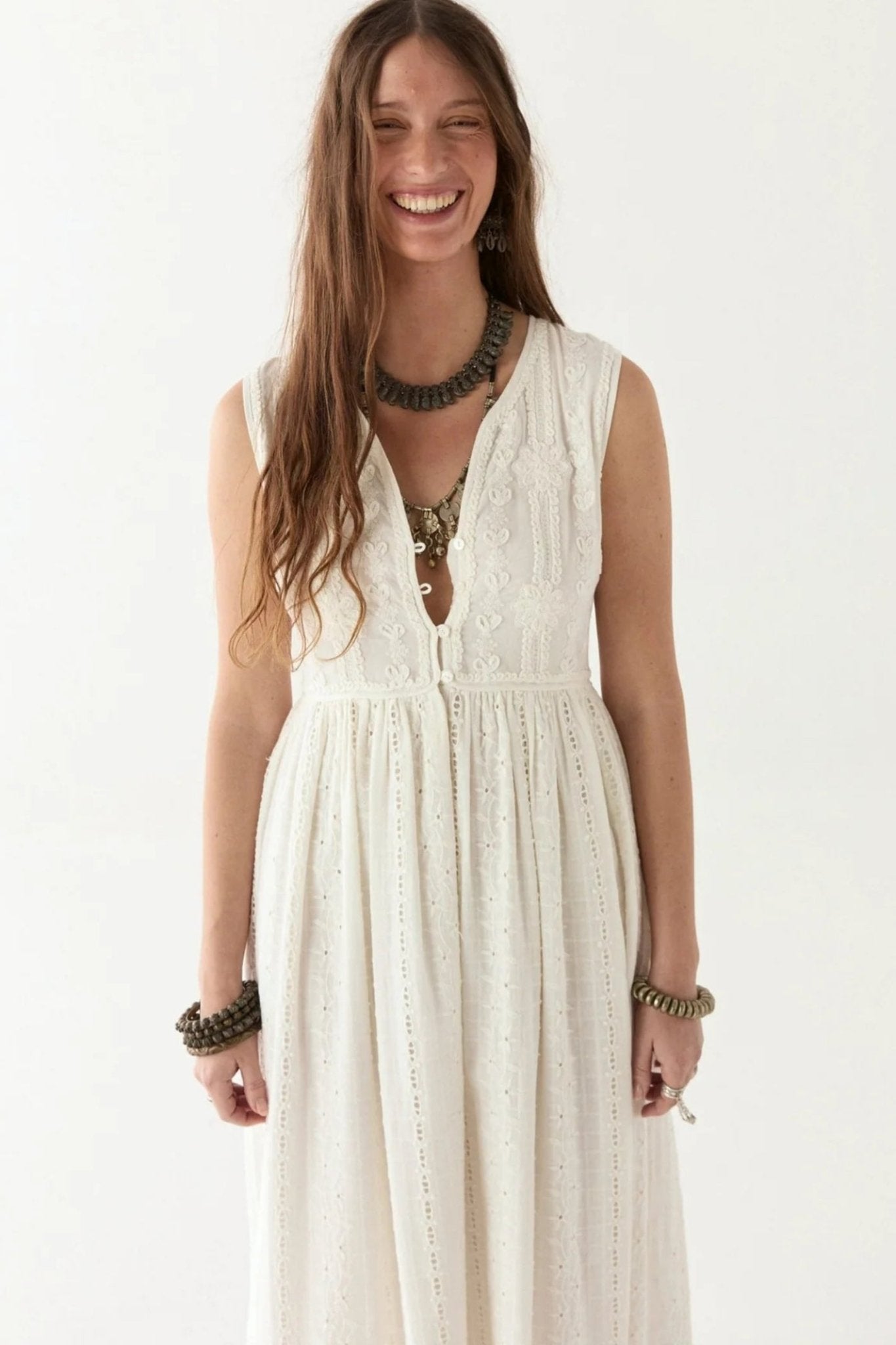 Maison Hotel Lord Byron Amandine Dress Pearl Dotique