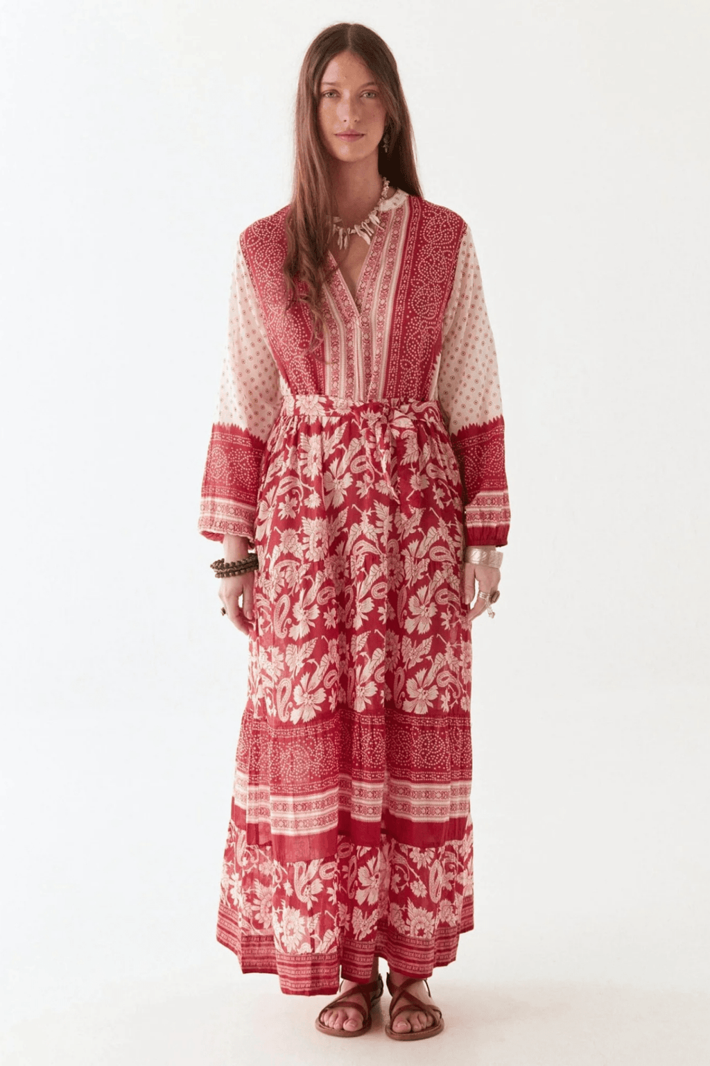 Maison Hotel Macarena Dress - Buleria Sangria - Dotique - Maison Hotel