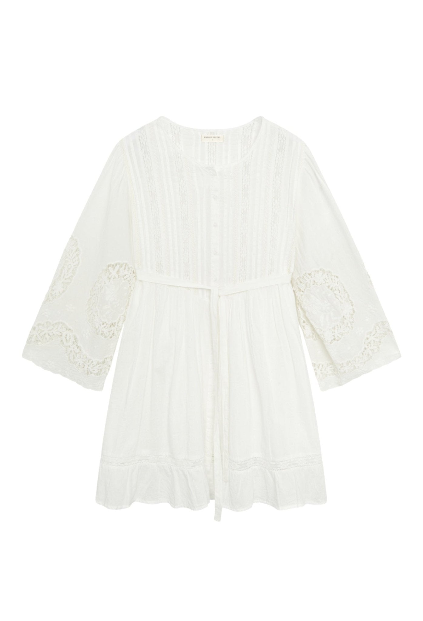 Maison Hotel Normandie Clementine Dress in White Lillies - Dotique - Maison Hotel