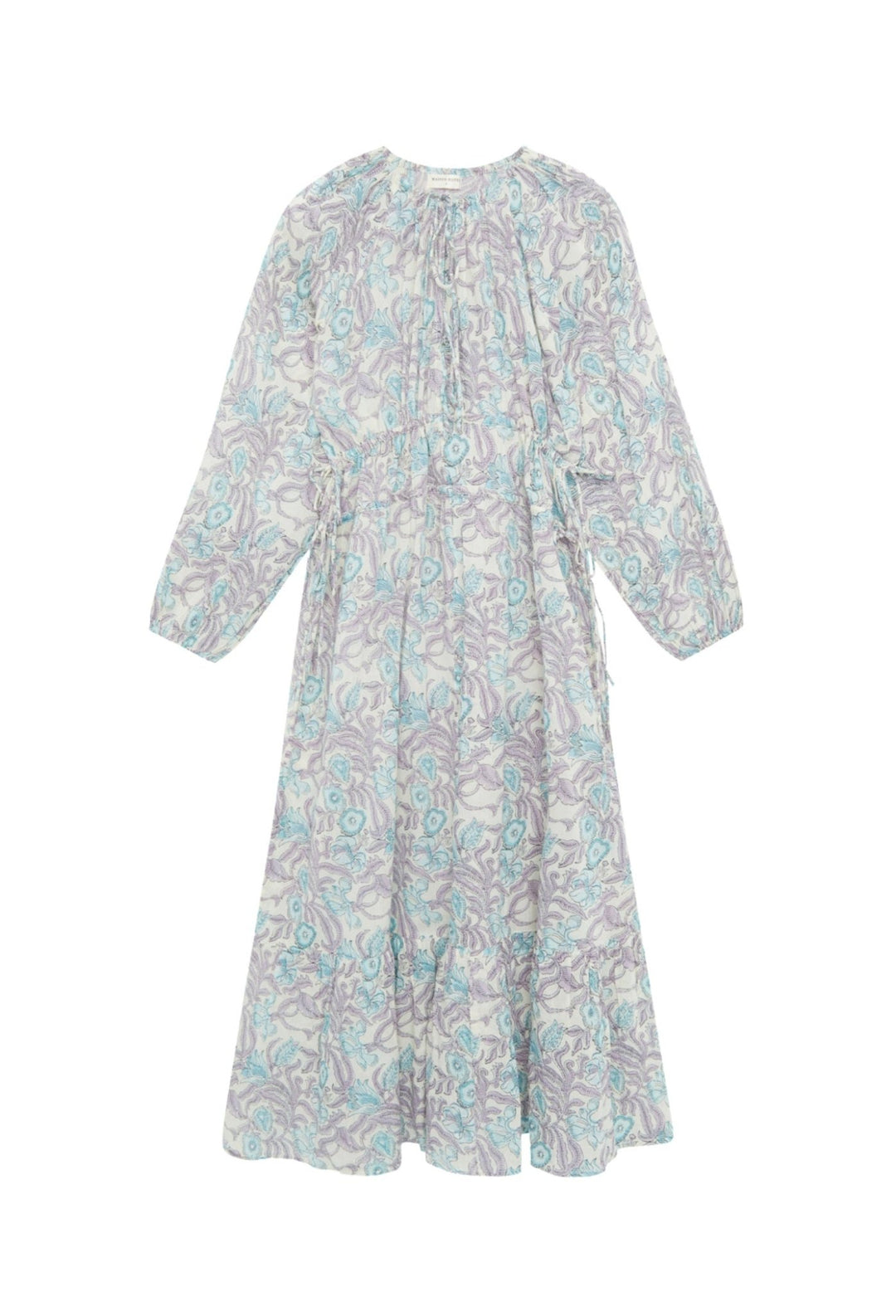 Maison Hotel Purple Paradaise Flora Dress Hawaiian Blue - Dotique - Maison Hotel