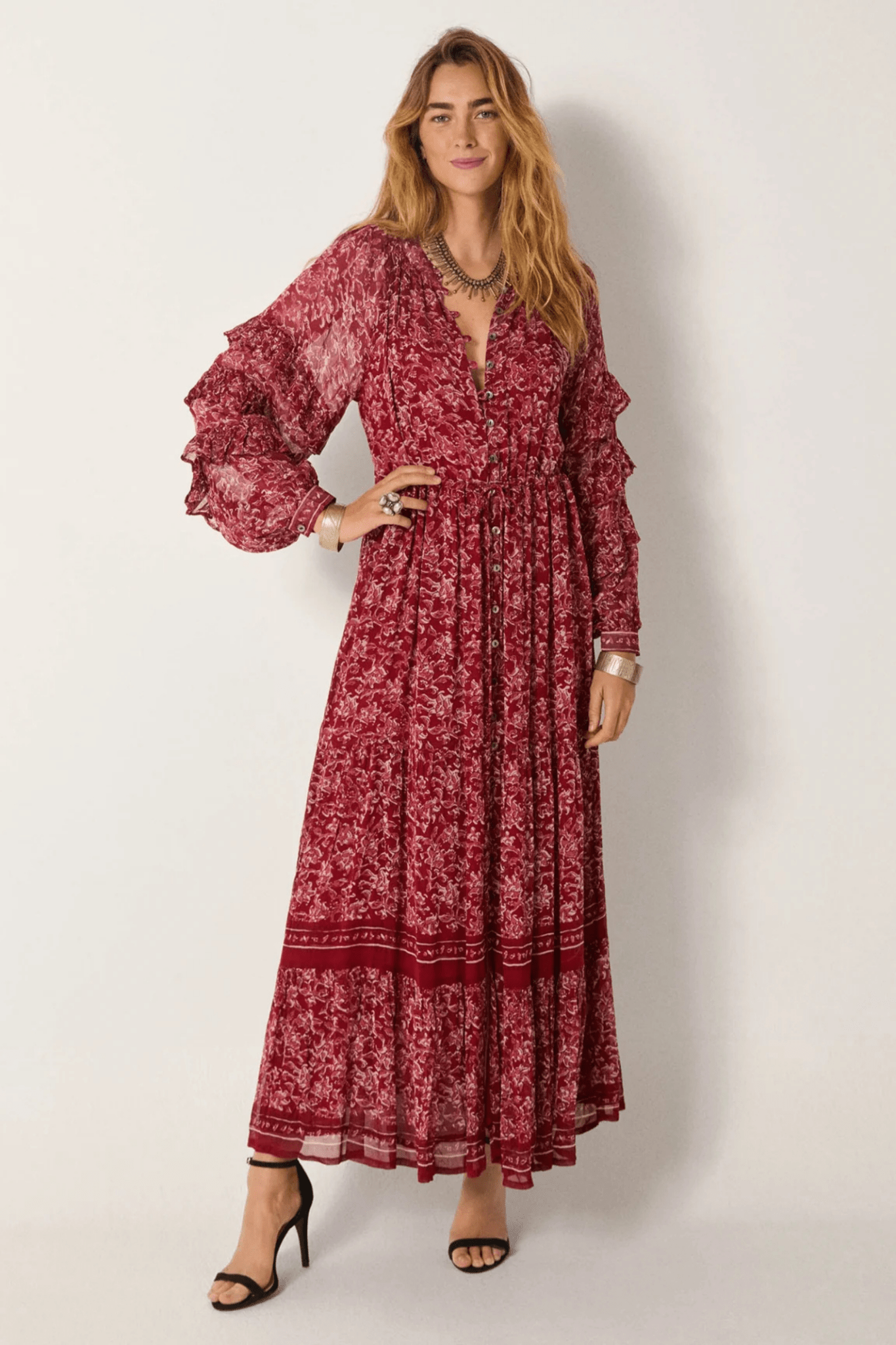 Maison Hotel Red Lion Harper Ruby Dress - Dotique - Maison Hotel